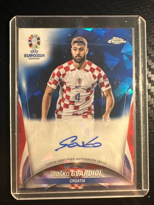 2024 Topps Chrome UEFA Joško Gvardiol CA-JG Autographed card