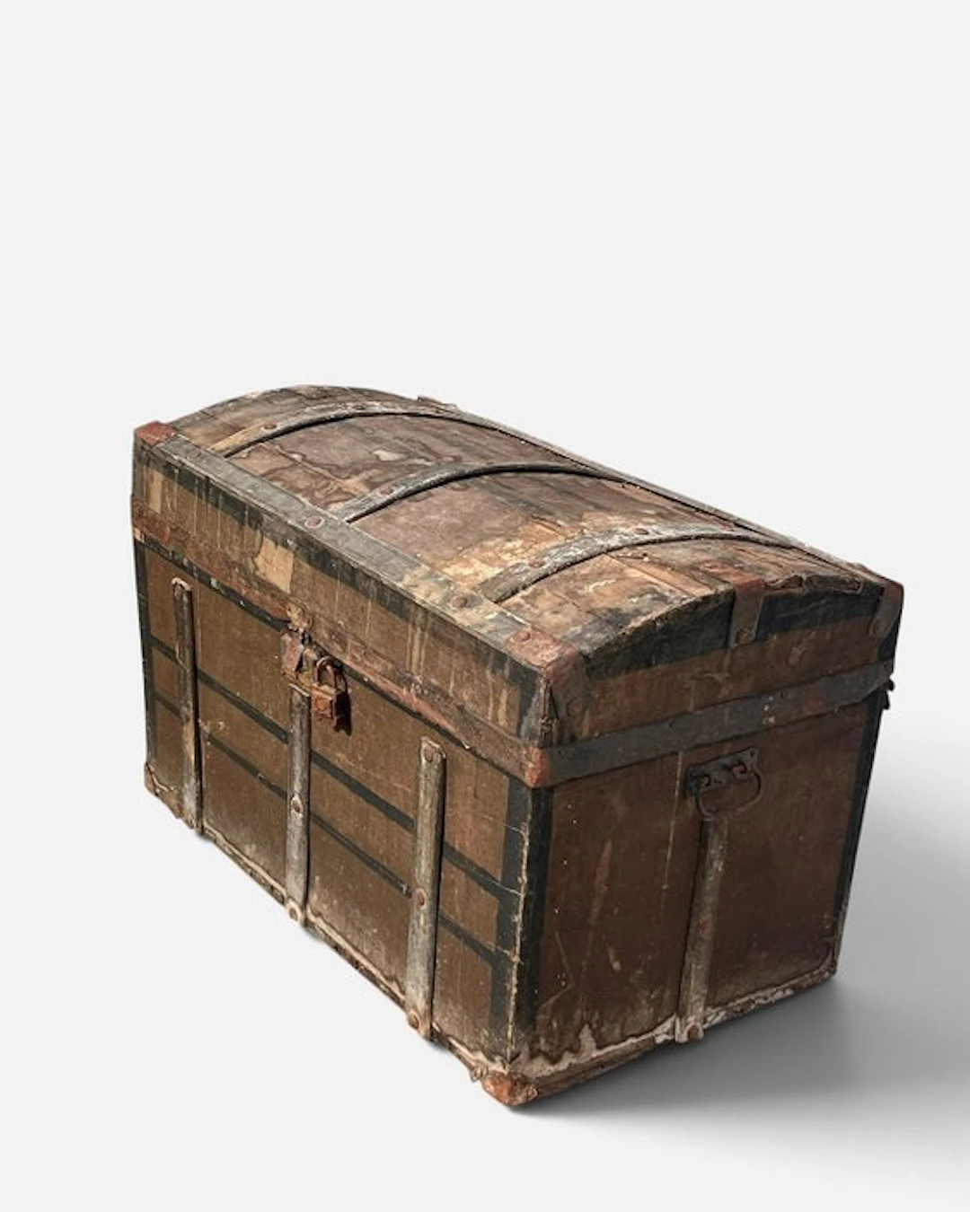 Storage trunk - Wood, Iron, Textile, Paper