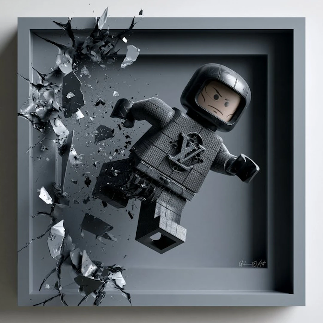 Urban3DArt (1971) - Lego LV Limited Edition Art numérique mixte