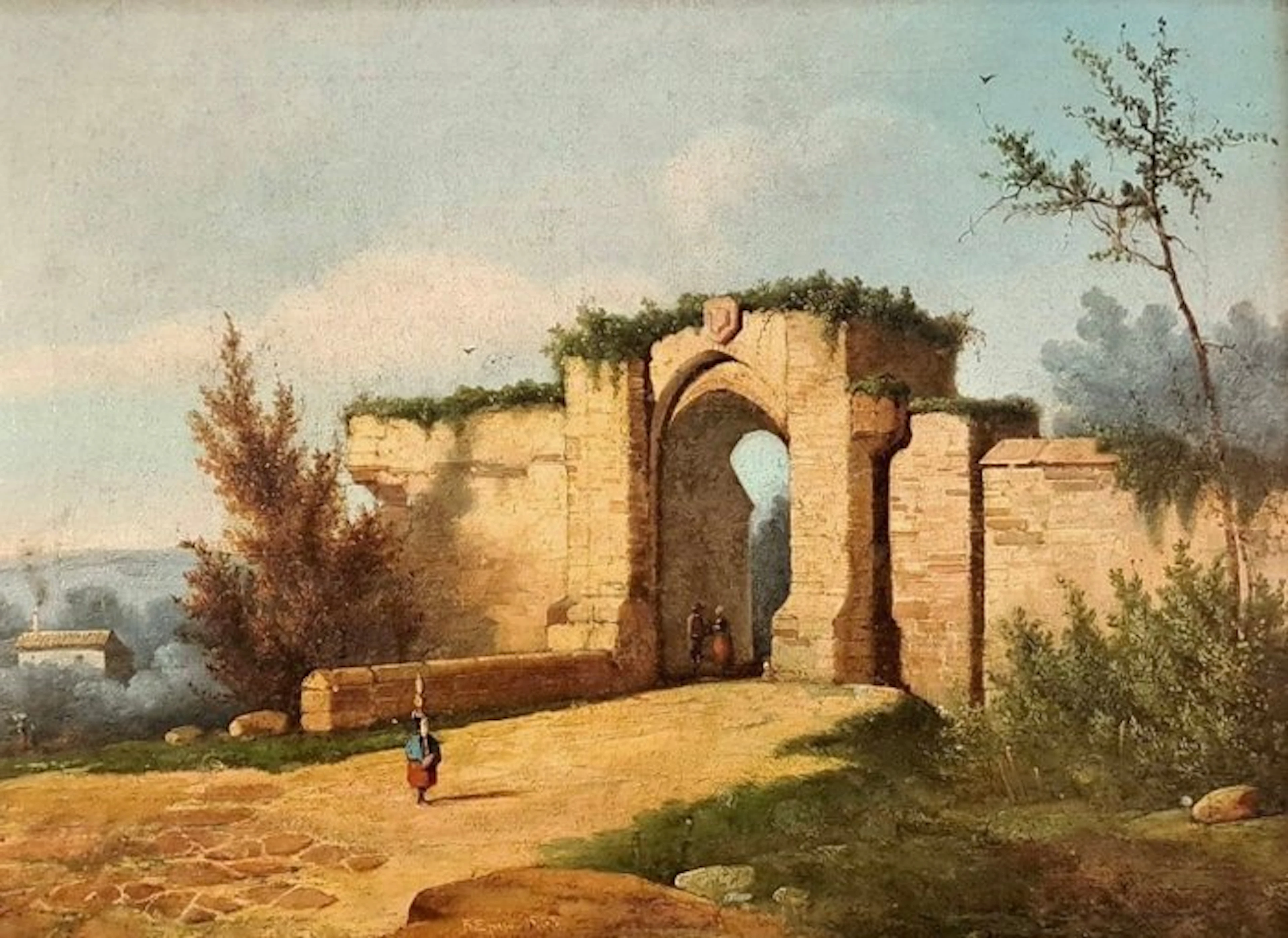 R. Espejo - Junto a la muralla, 1863