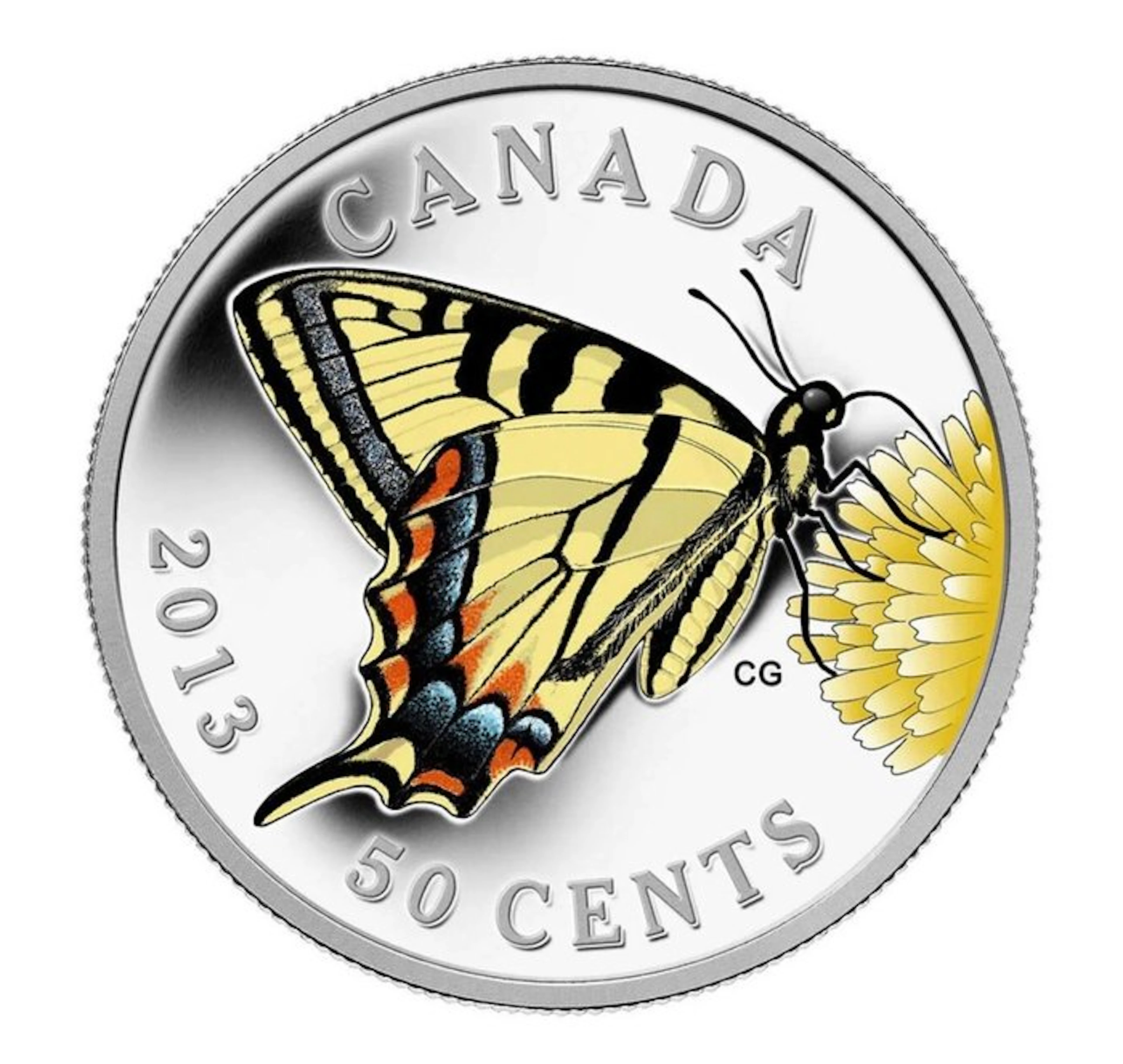 Canada. 50 Cent 2013 Butterflies of Canada: Canadian...