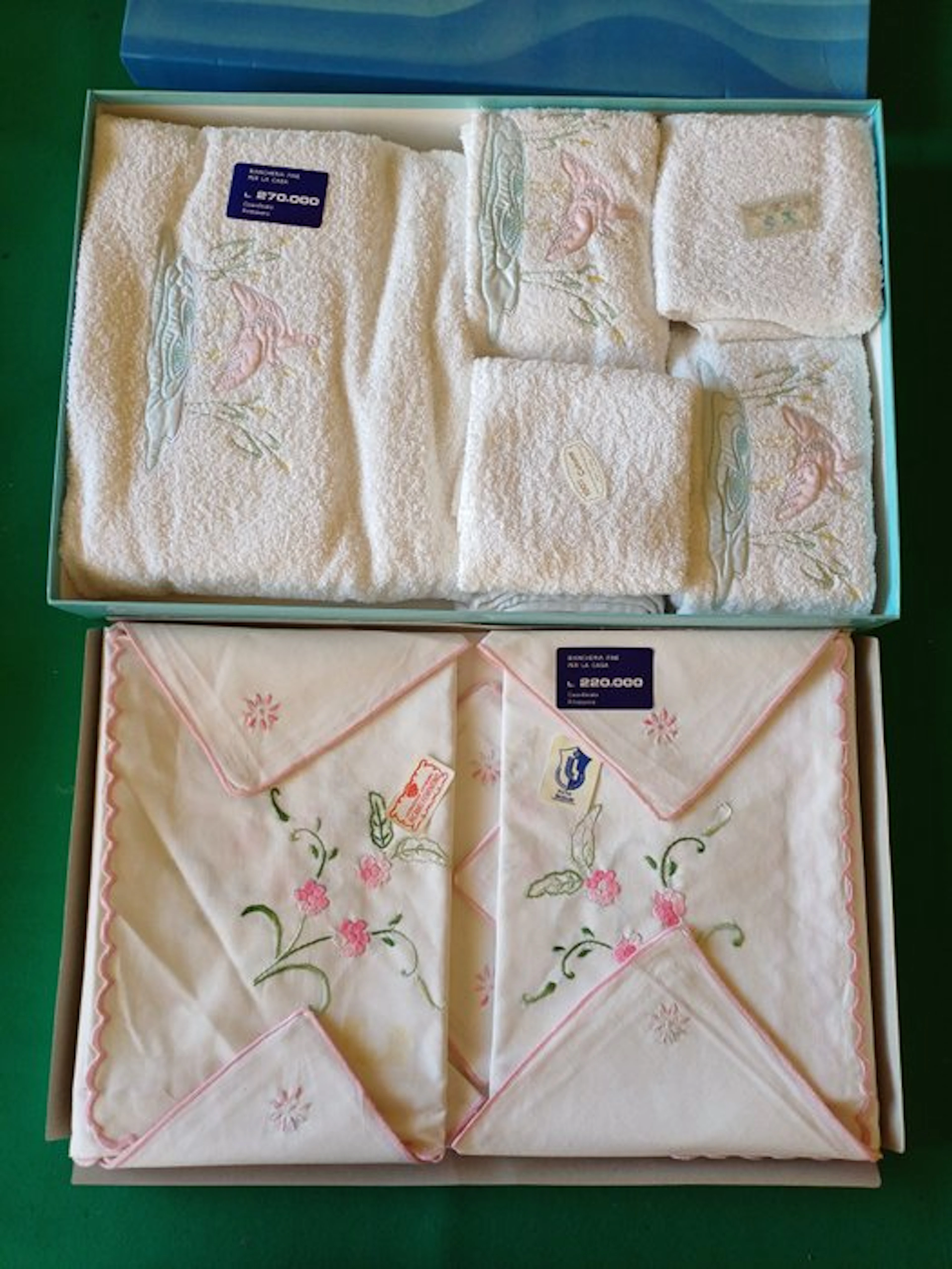 Tablecloth for 12 cotton-linen blend + 5 piece cotton...