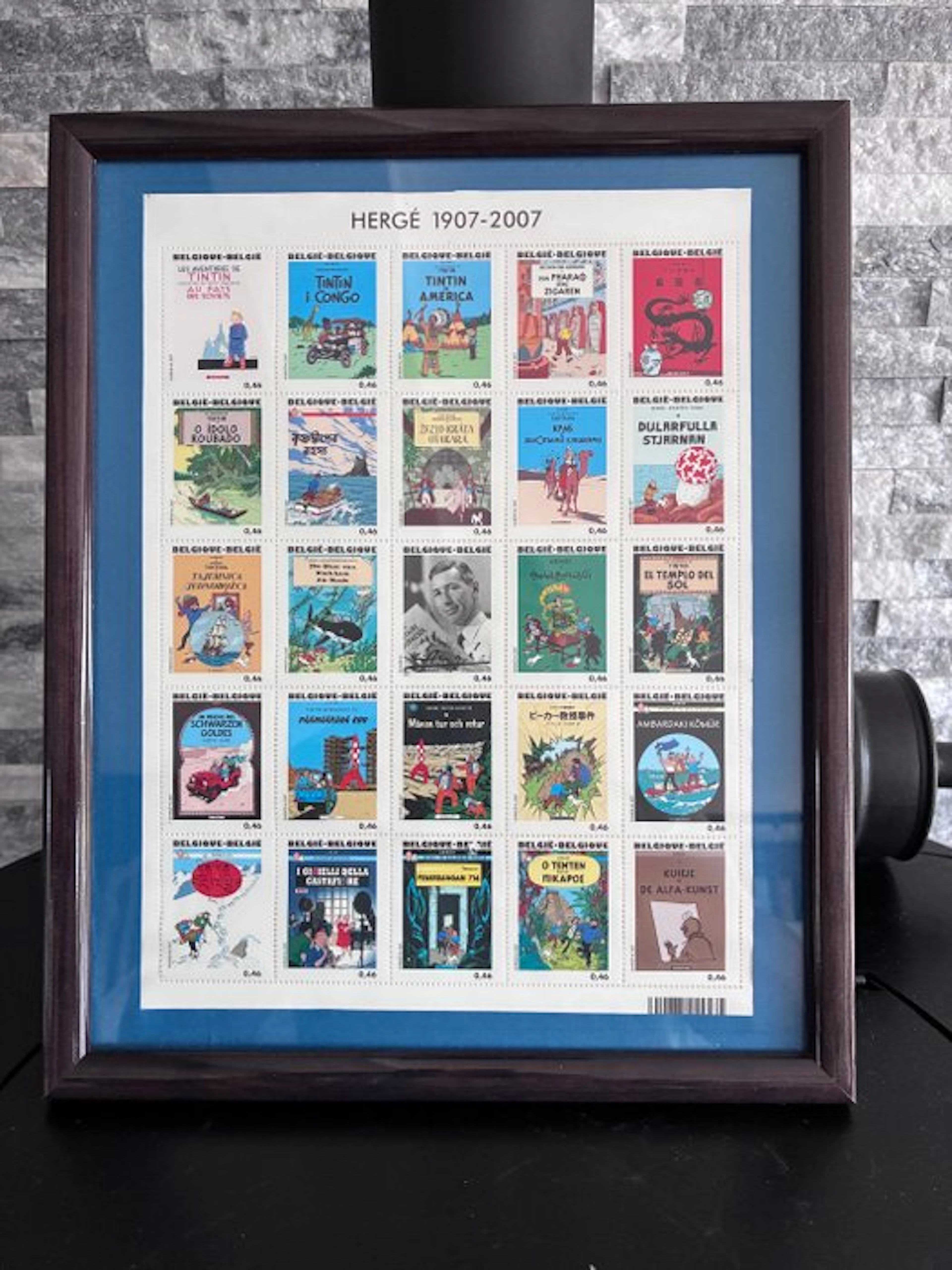 Tintin - 1 Tintin stamps, full page - 2007