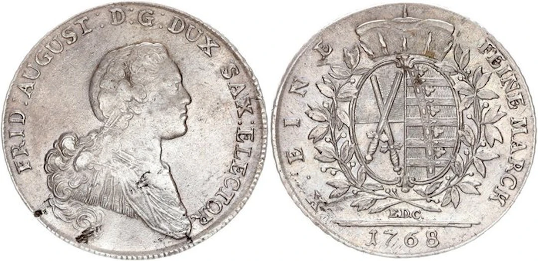 Germany, Saxony. Friedrich August III. Konventionstaler 1768