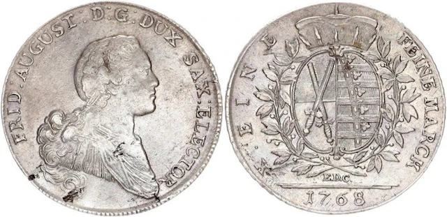 Germany, Saxony. Friedrich August III. Konventionstaler 1768