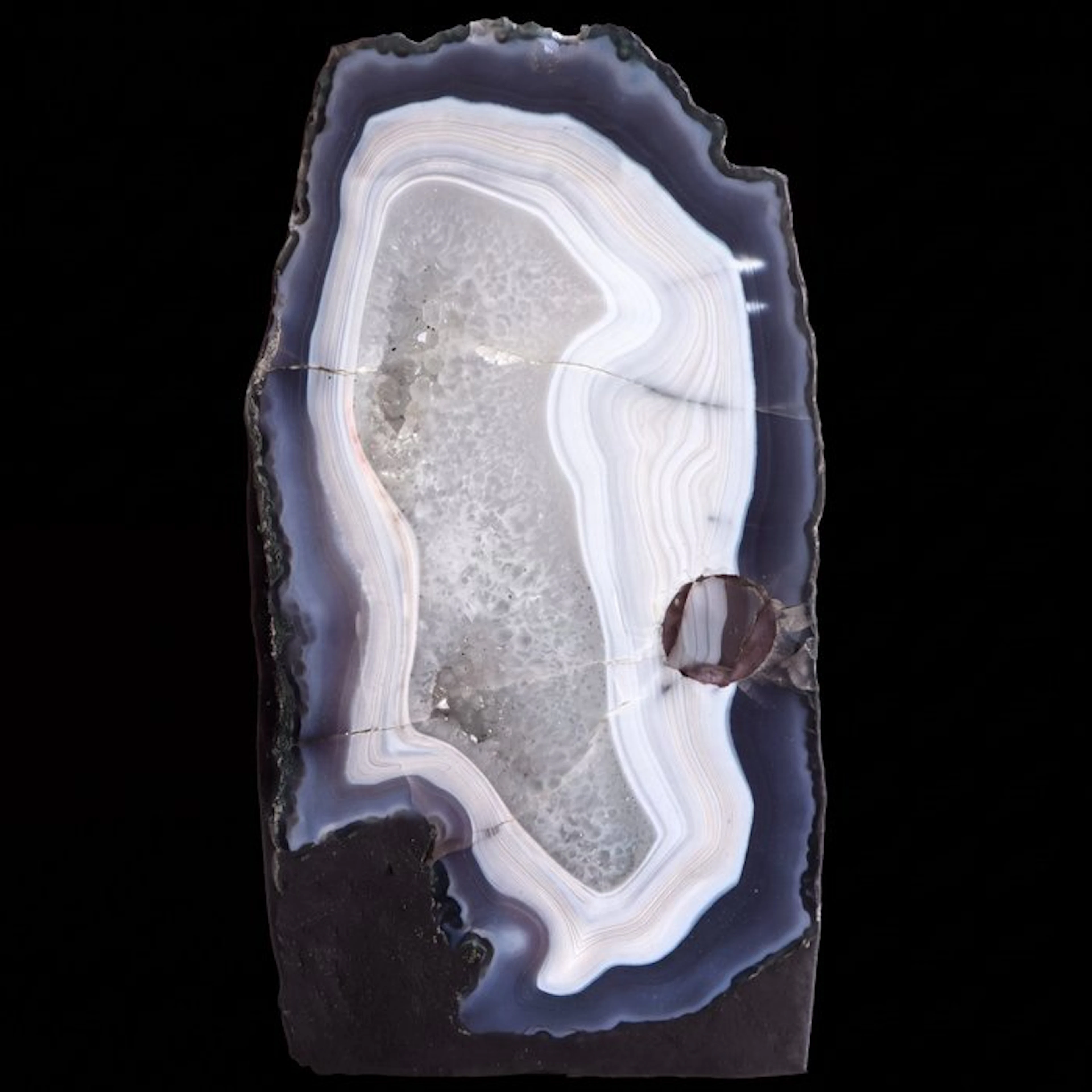 XL Blue Agate - 29x15x9 cm - Geode- 4.55 kg