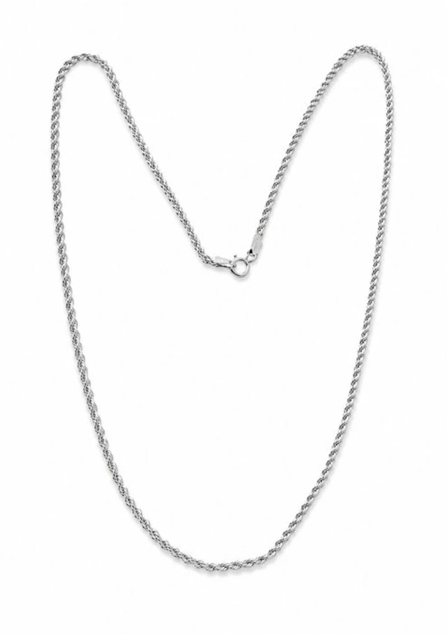 Necklace - 18 kt. White gold - Funetta 60cm - 2/2,1gr