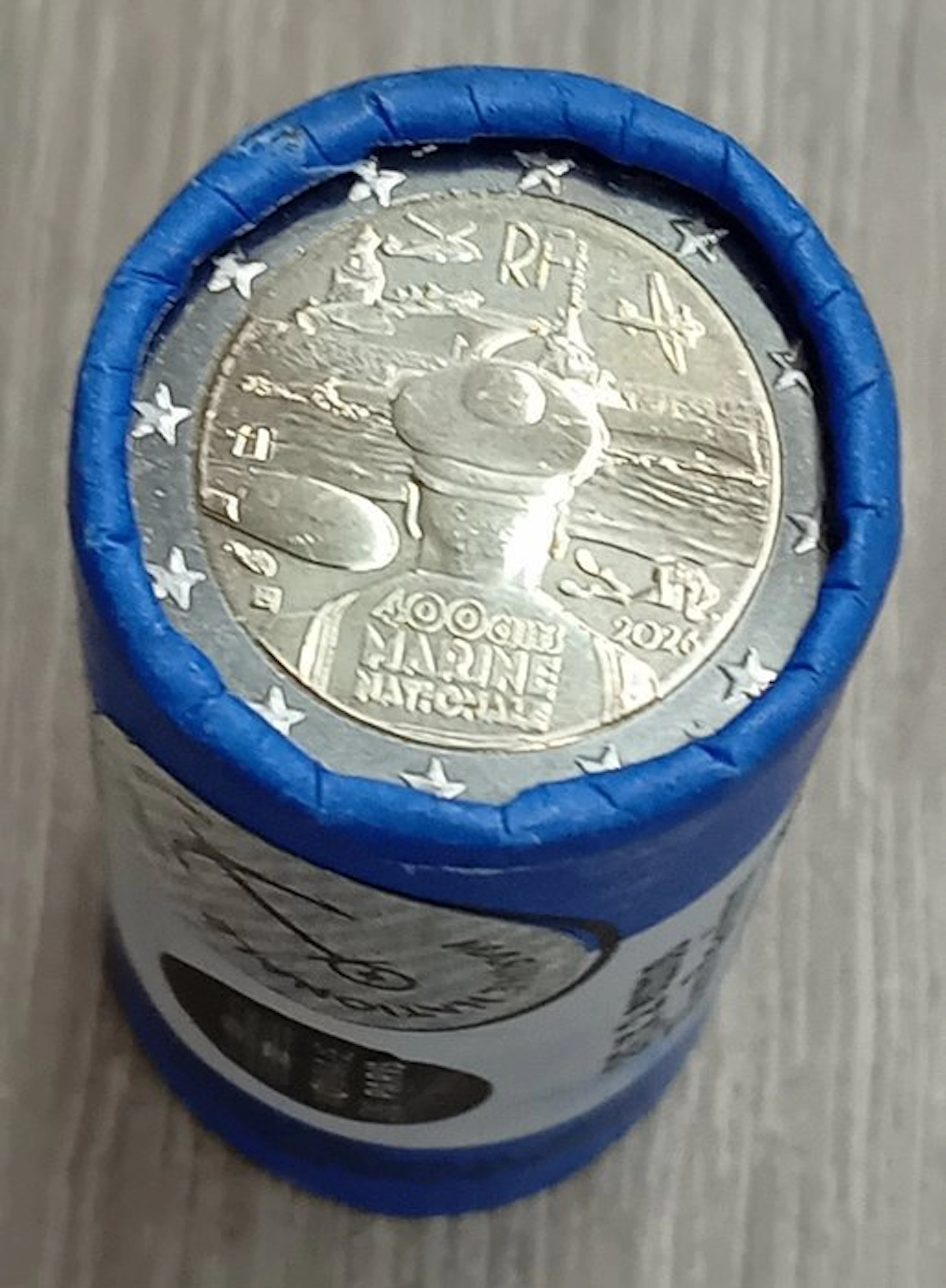 France. 2 Euro 2026 "Marine Nationale" (25 stuks) in zichtrol (No