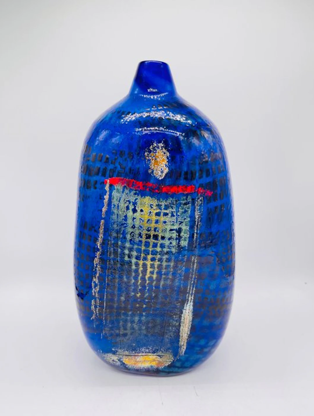 Signed - Vase - H. 30 cm - Glass
