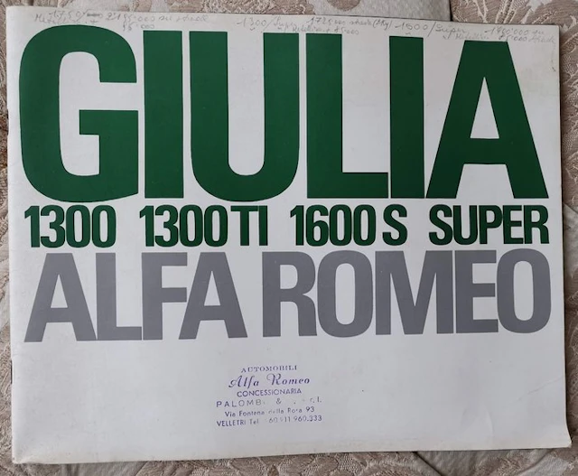 Brochure - Alfa Romeo - Alfa Romeo Giulia 1300 1300TI...