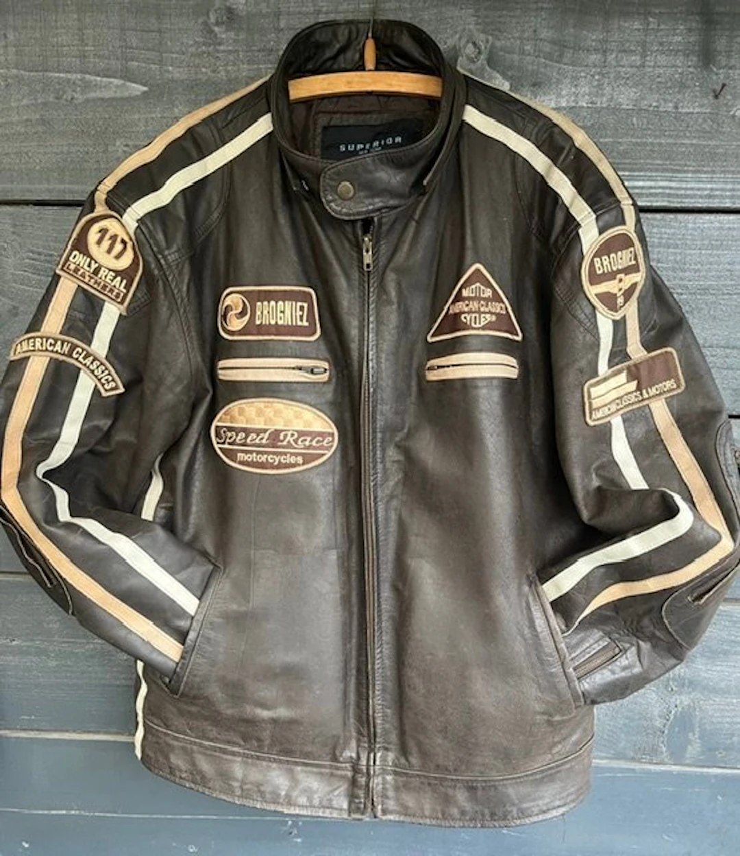 SUPERIOR New York echt leder - Biker jacket - Vintage