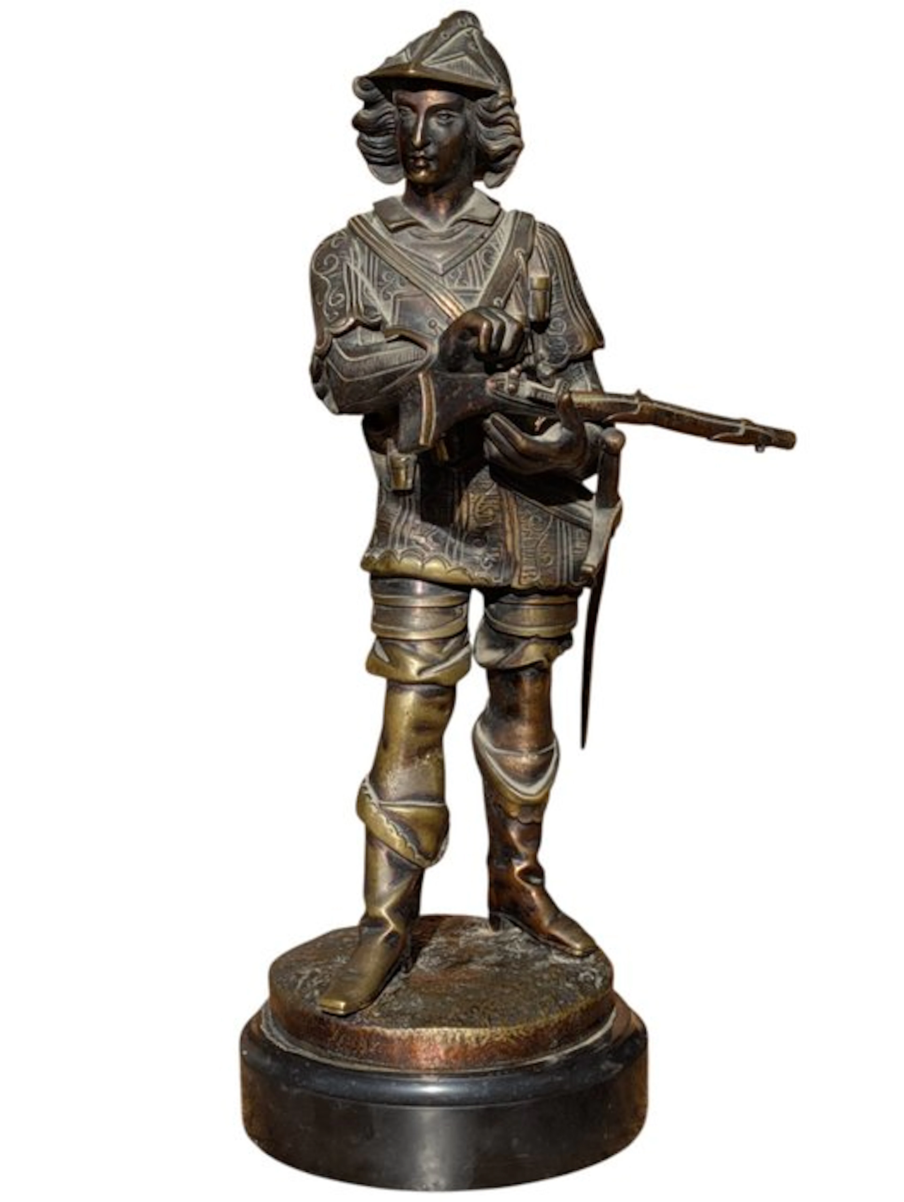 Statue, Soldier - 33 cm - Bronze