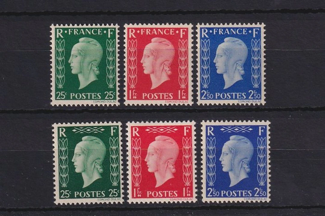 France 1942 - neuf sans charnière, série complète - Yvert n°701A/701F