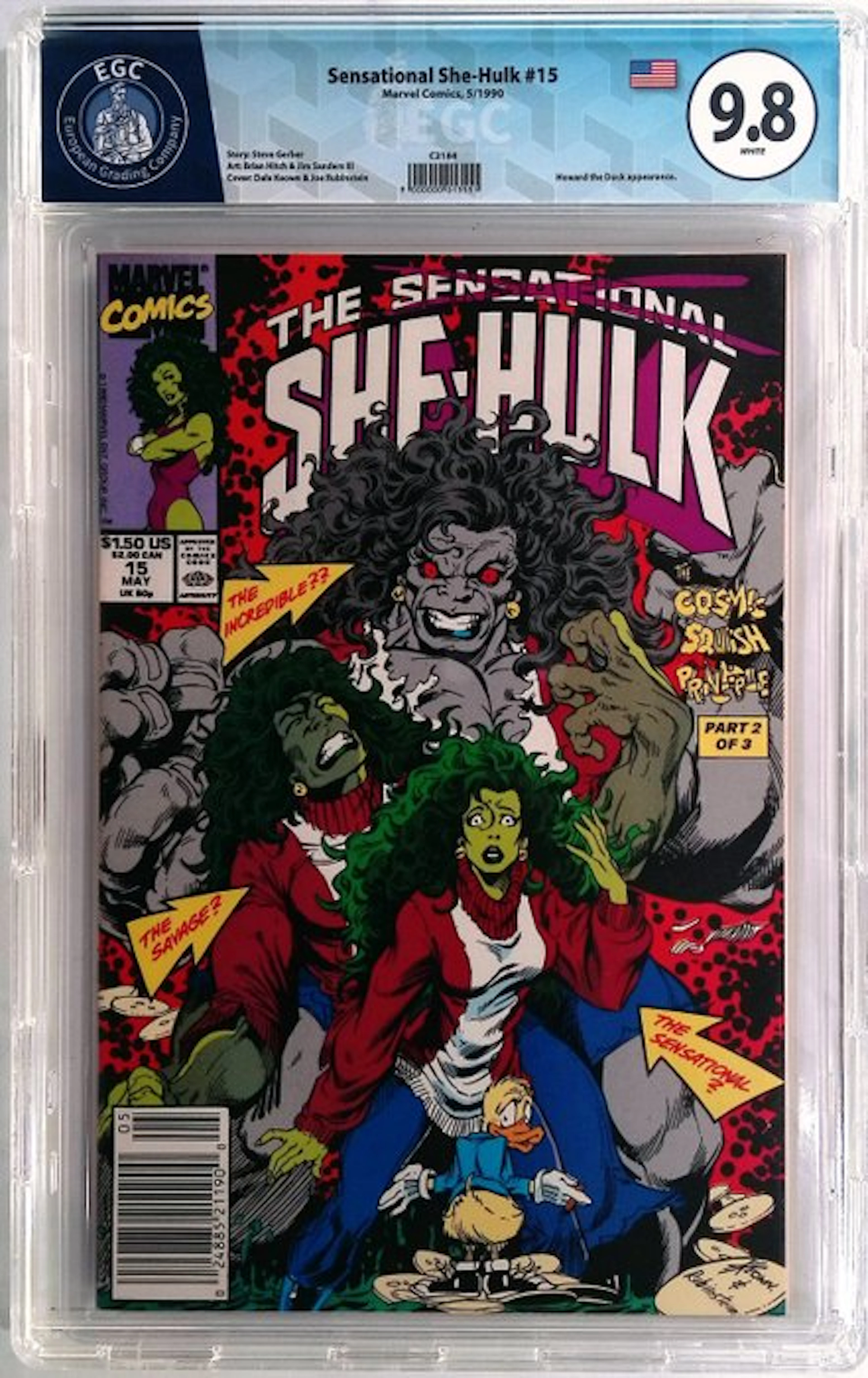 Sensational She-Hulk #15 - EGC 9.8 - 1 Graded comic - First edition - 1990