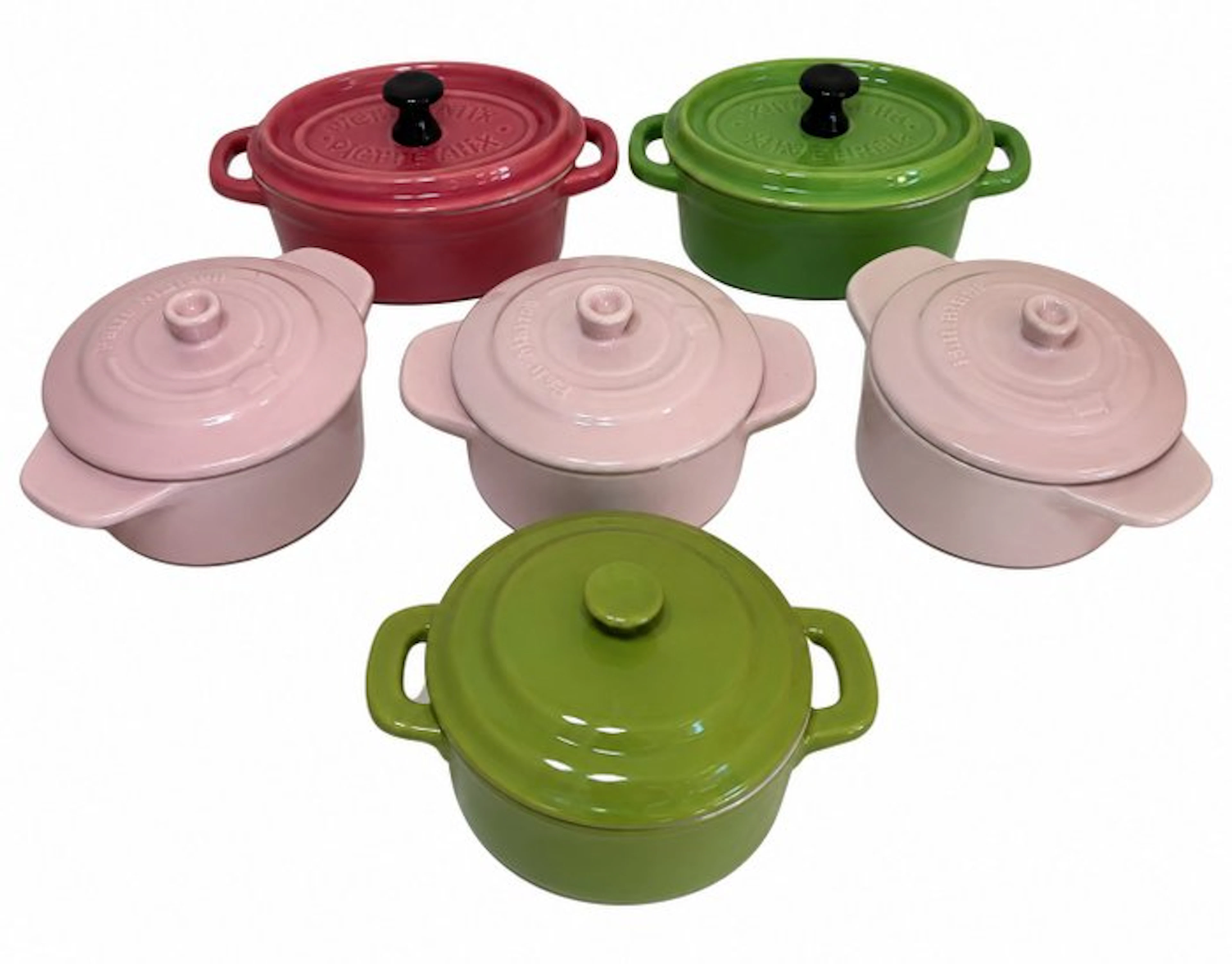 Style Le Creuset - Casserole dish (6) - Glazed ceramic