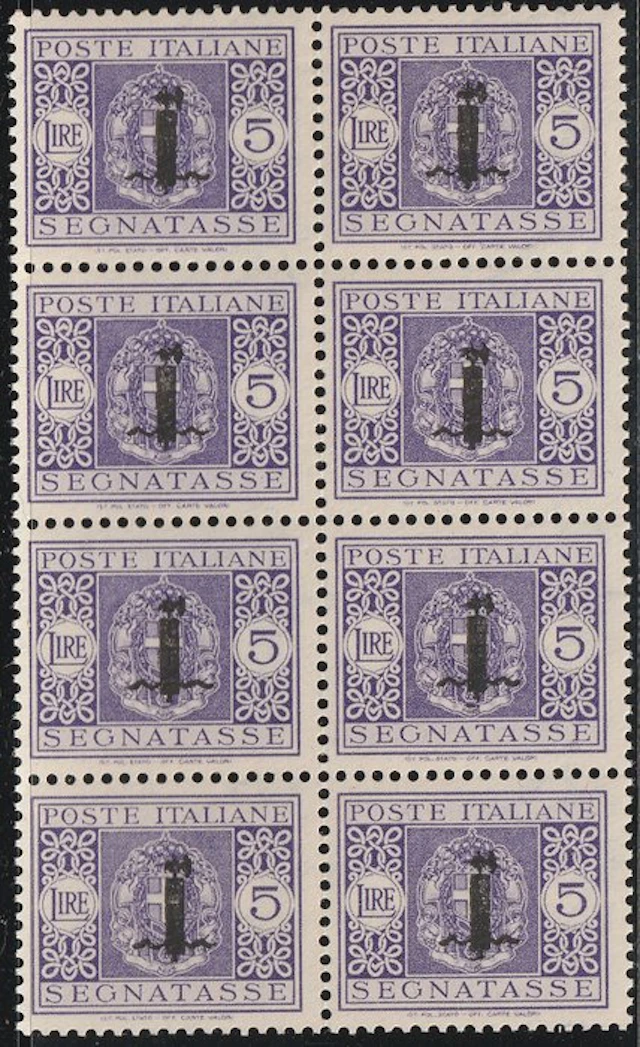 Italian Social Republic 1944 - Overprint tax stamp