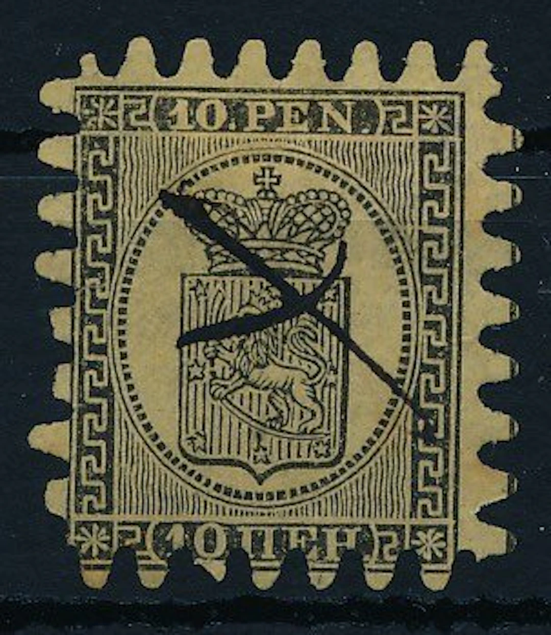 Finland 1858 - Coat of arms drawing