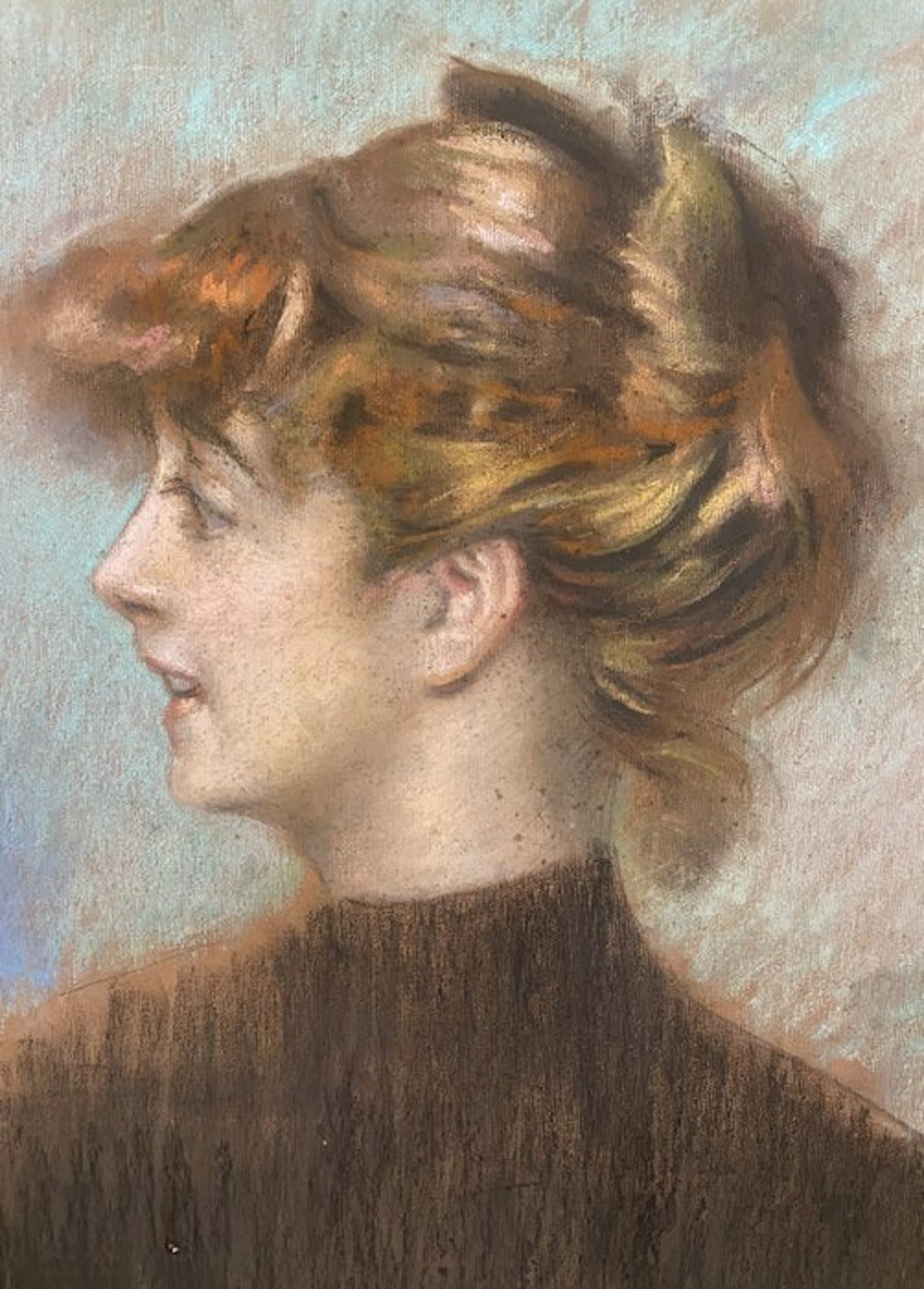Attribuito a Giovanni Boldini (1842 - 1931) - Profilo di dama