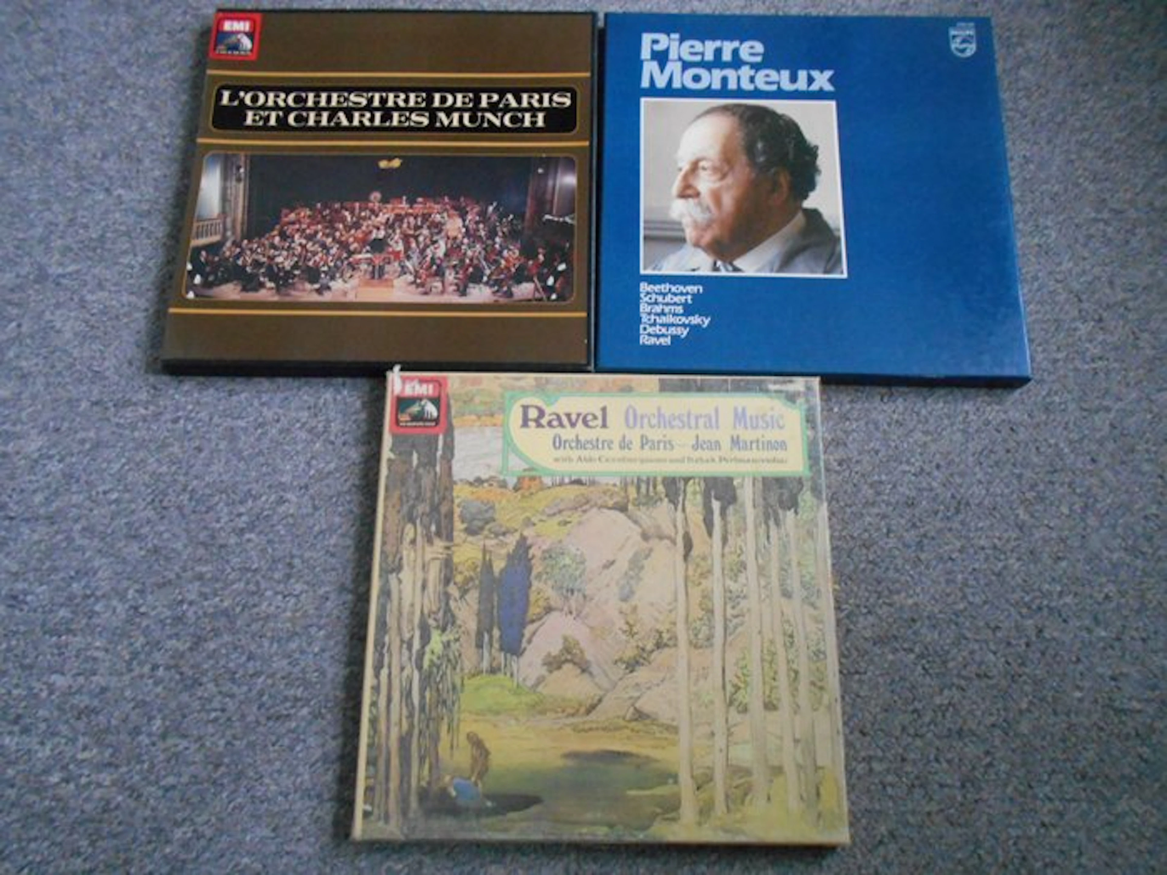 French conductors - 3 box sets with Monteux