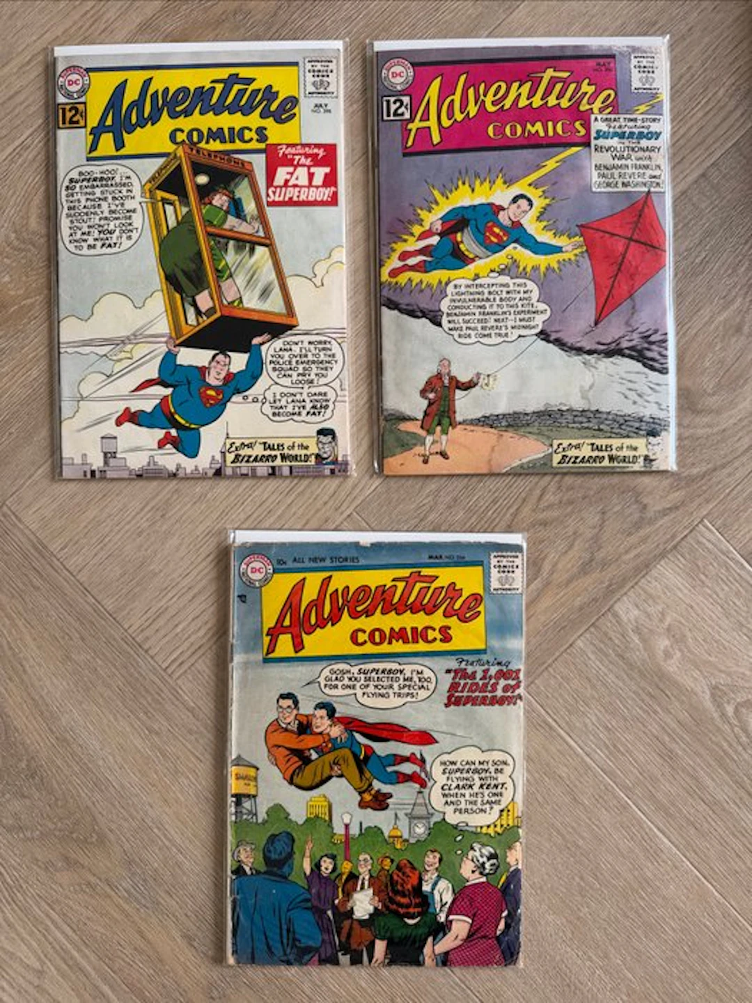 Adventure Comics 298; 296; 234 - Adventure Comics - 3 Comic - First edition