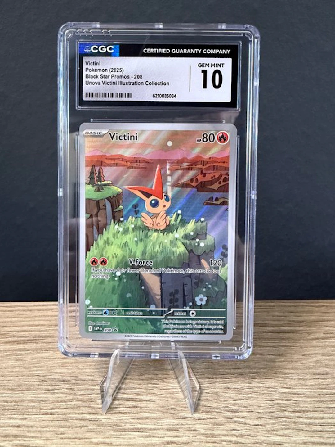 Pokémon - 1 Graded card - Victini 208 Promo card