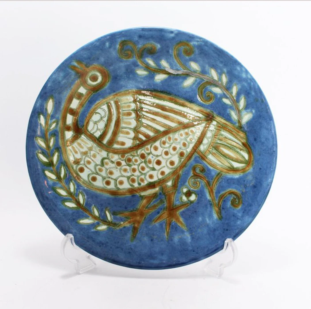 Yvonne Gisclard-Cau - Platter - Bird - Ceramic
