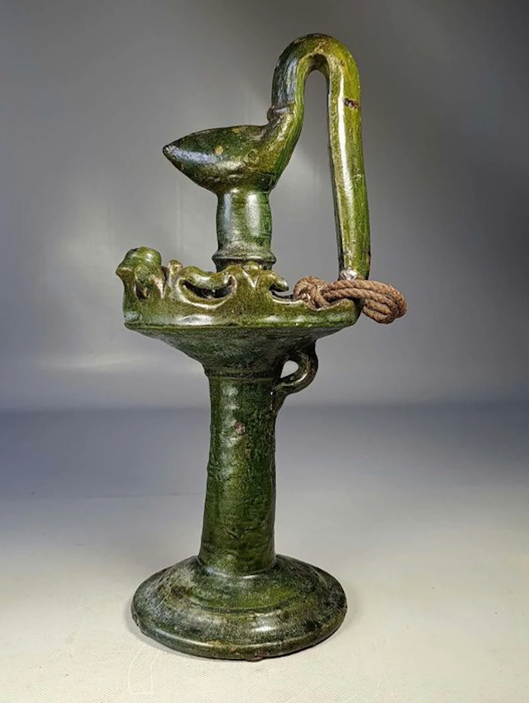 Oil lamp - [Folk Art & Ethnography / Morocco] Large...
