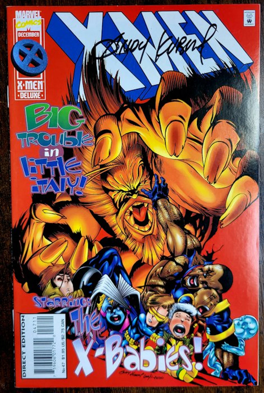 X-Men #47 1995 1st Print - Signed by creator Andy Kubert...
