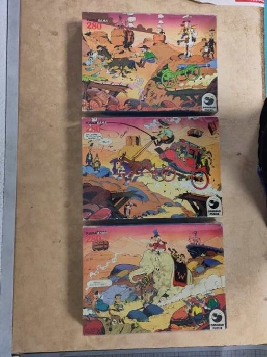 Lucky Luke puzzle complet Six de Savoie 1978 TBE