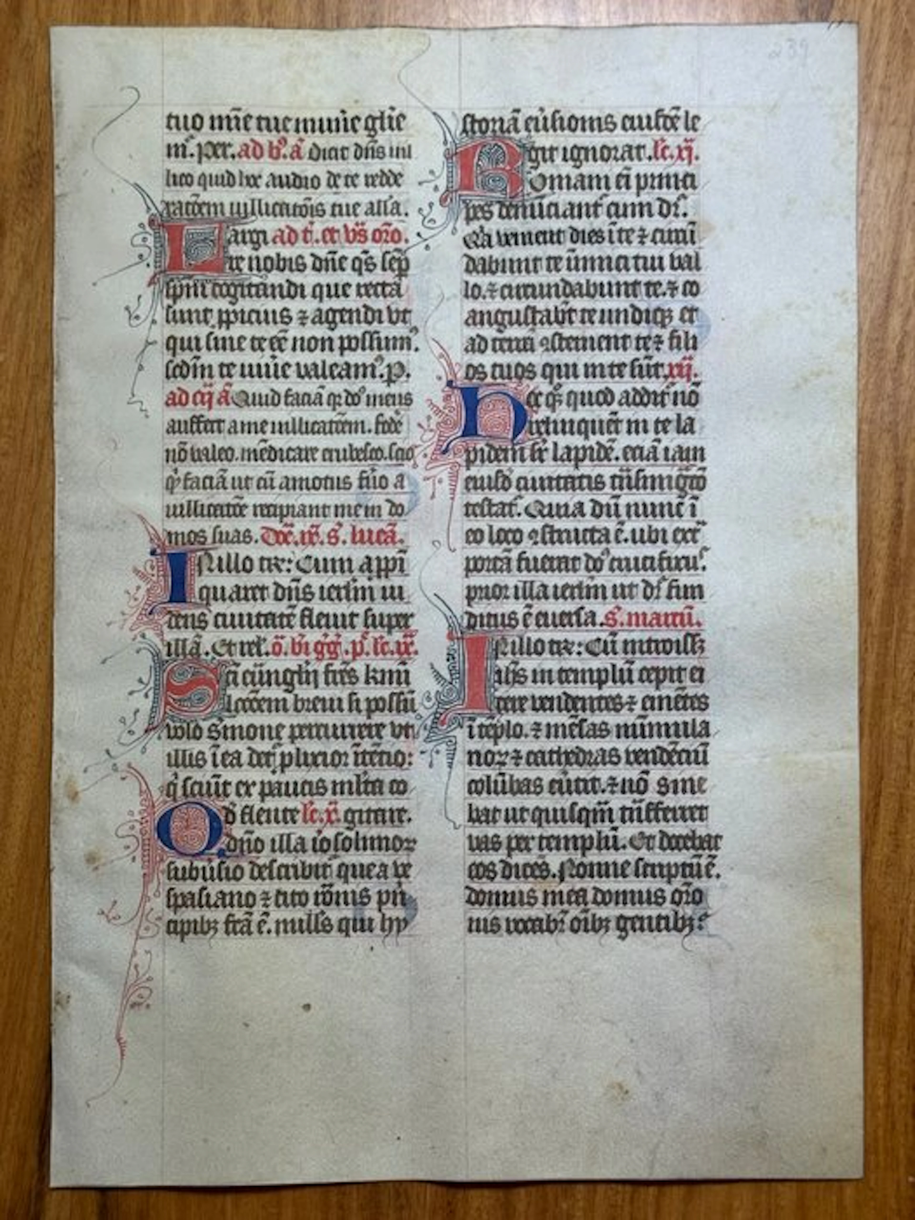 French scriptorium of the Middle Ages - Breviary...