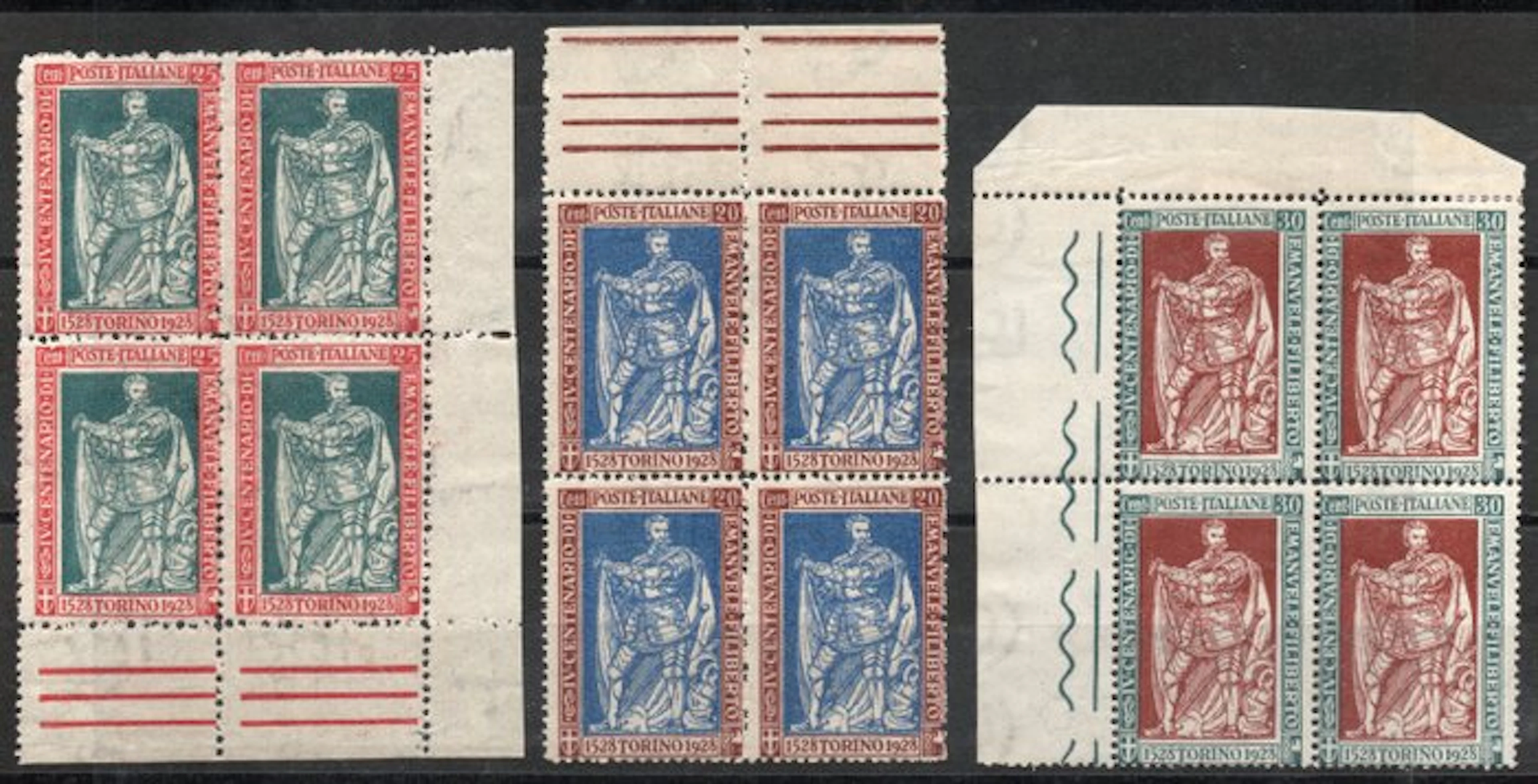 Italy Kingdom - 1928 Kingdom of Italy 4th Centenary Emanuele Filiberto
