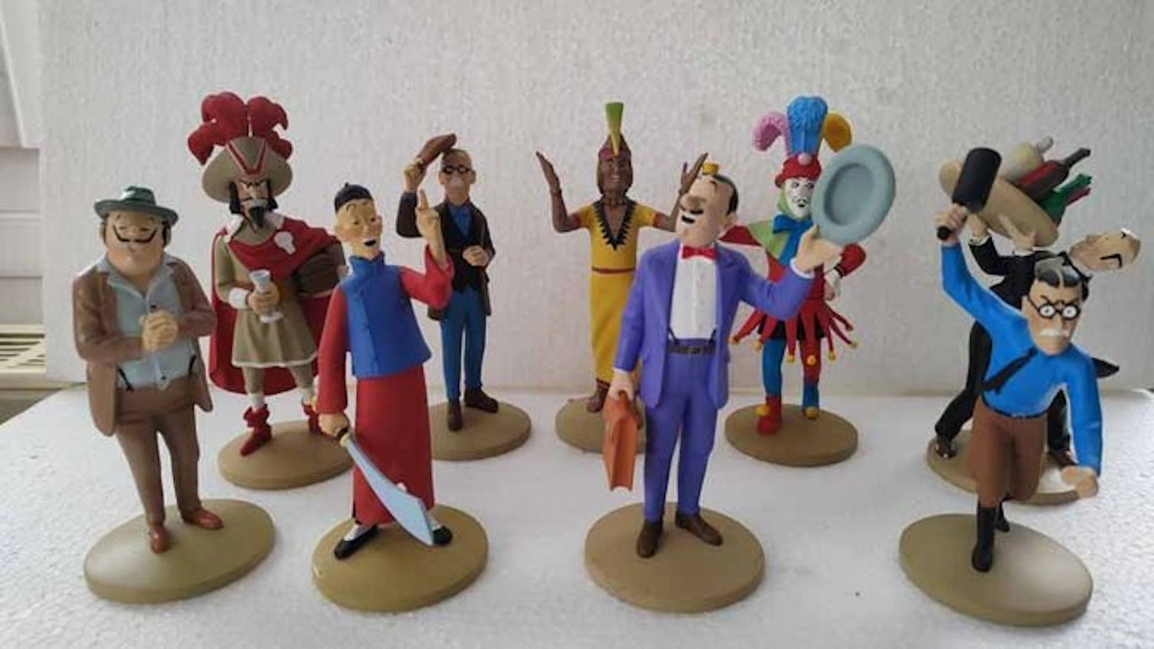 Moulinsart - Ensemble de 9 figurines - la collection officielle - 2011 à 2014