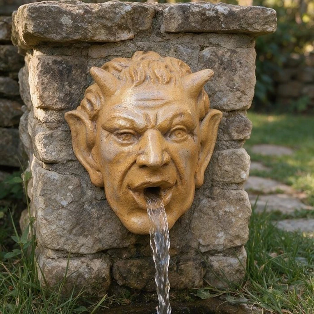 Sculpture, Fontana Fauno Pompeiano - 26 cm - Cast Stone