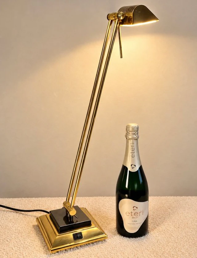 Herda - Table lamp - Luce Office Lamp - Brass, Composite, Steel