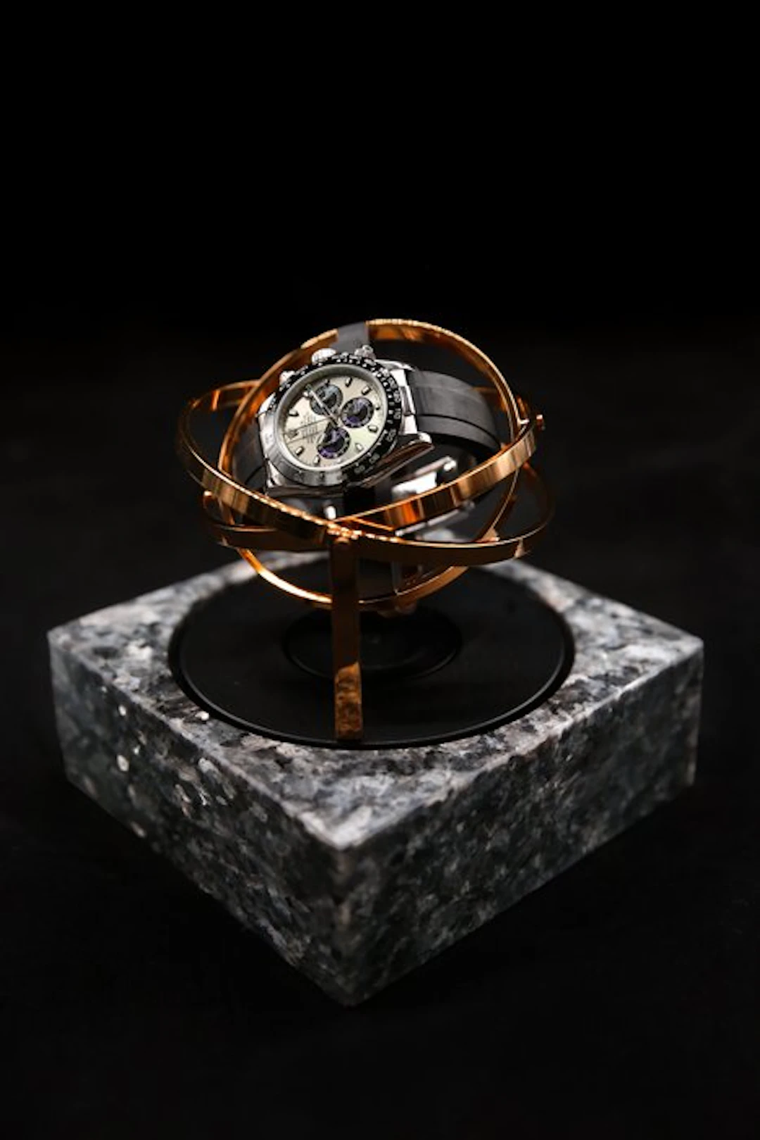 The Voyager I by Elbrus Horology - Granite Watch Winder...