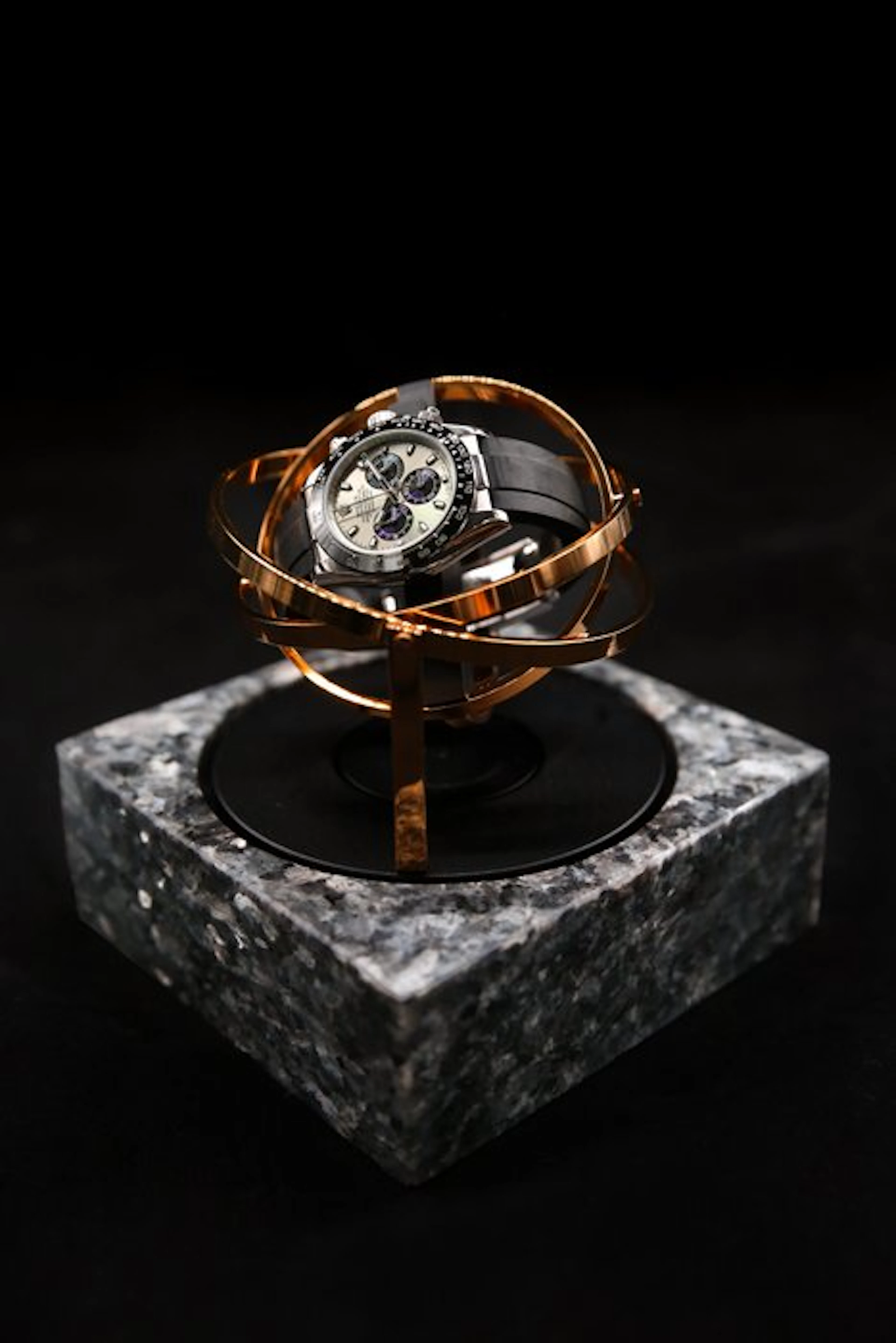 The Voyager I by Elbrus Horology - Granite Watch Winder...