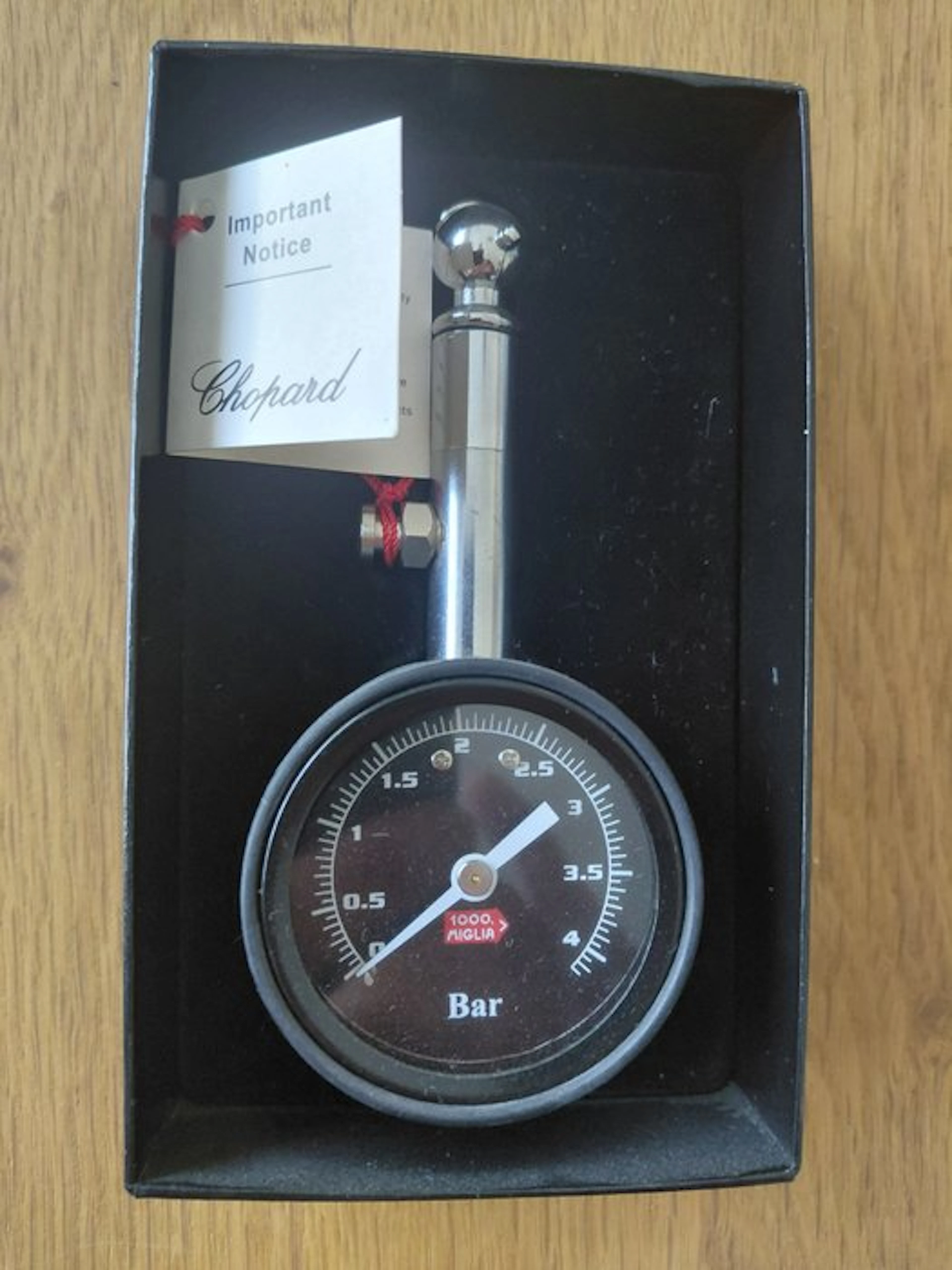 Manometer - Mille Miglia - 1000 Miglia - Manomètre M.M pression pneu Chopard
