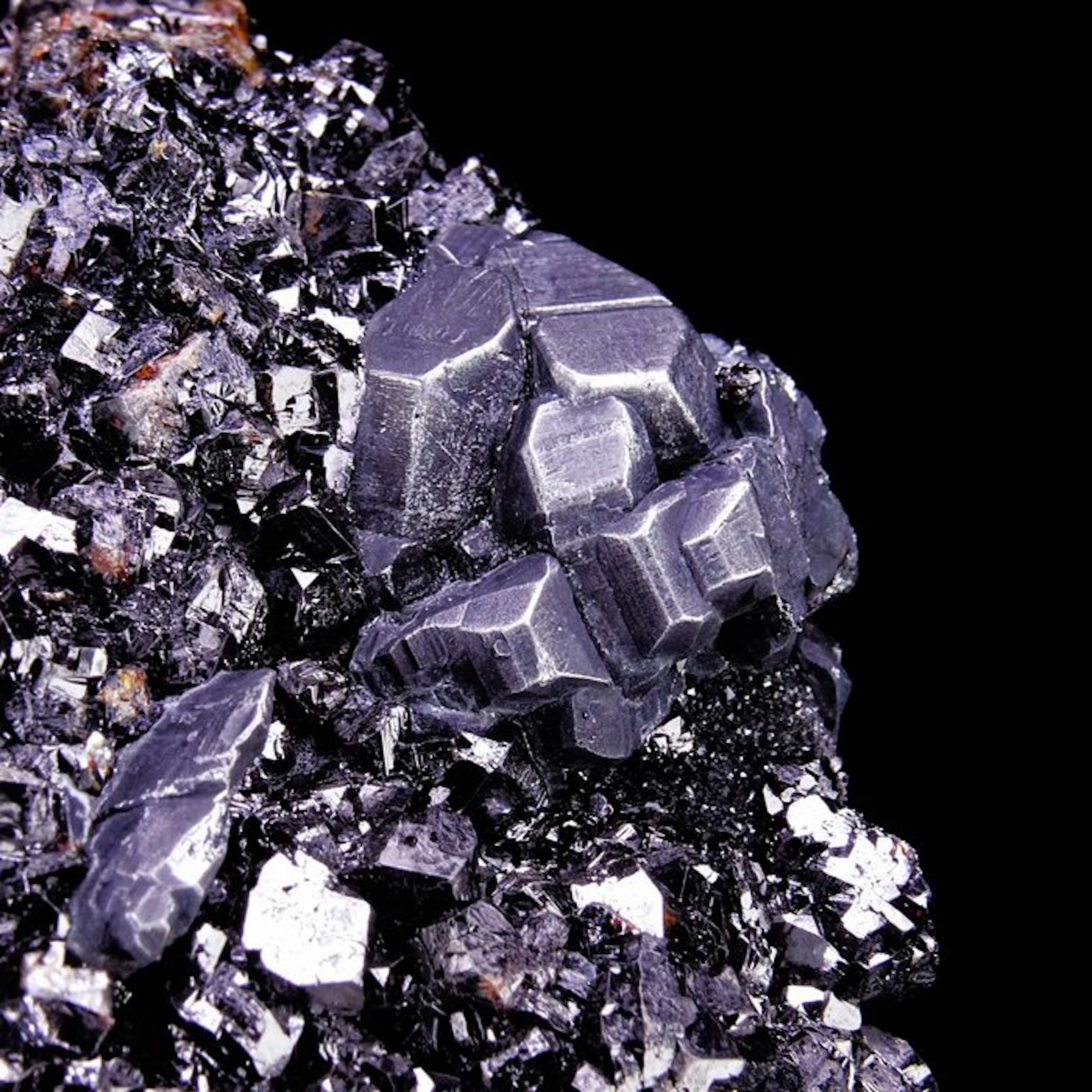 Bournonite on Sphalerite - La Sanguinède