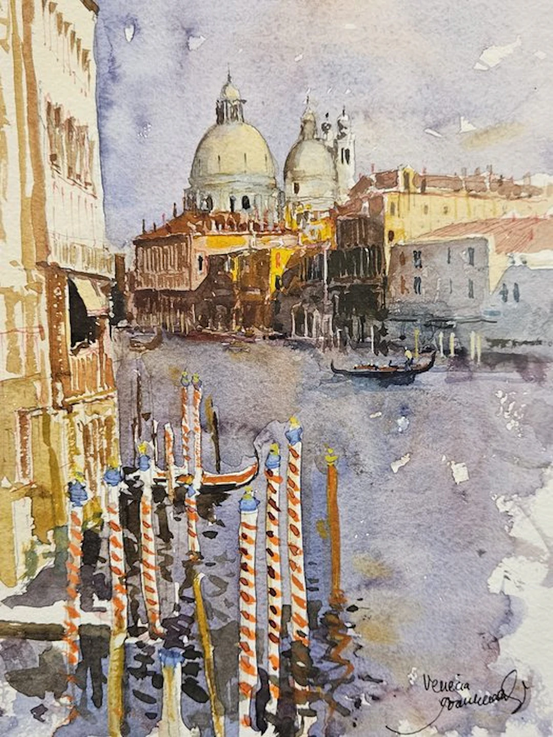 Italian school (XX) - Vista Veneciana