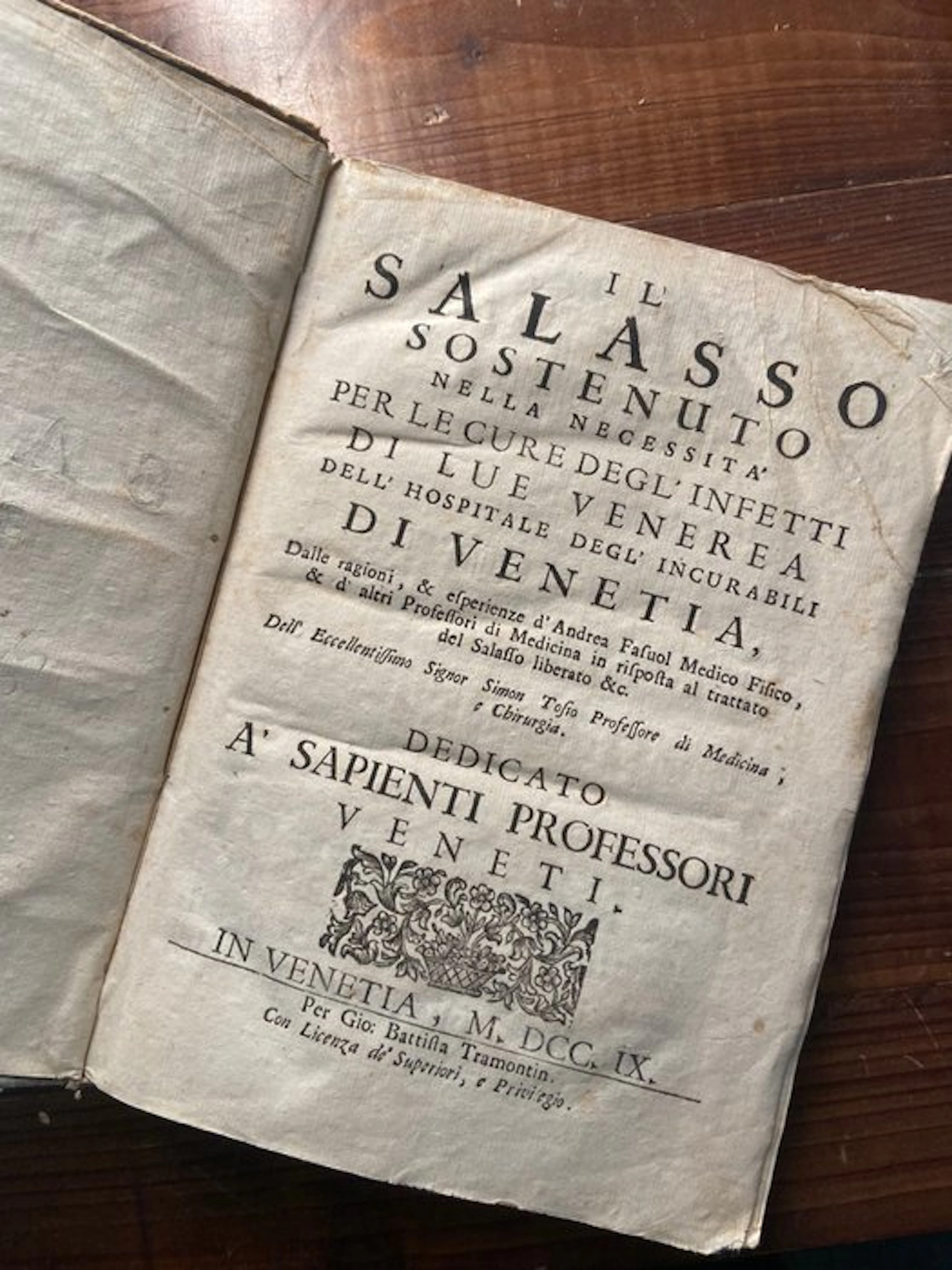 Andrea Fasoli - Il Salasso sostenuto nella necessità per...