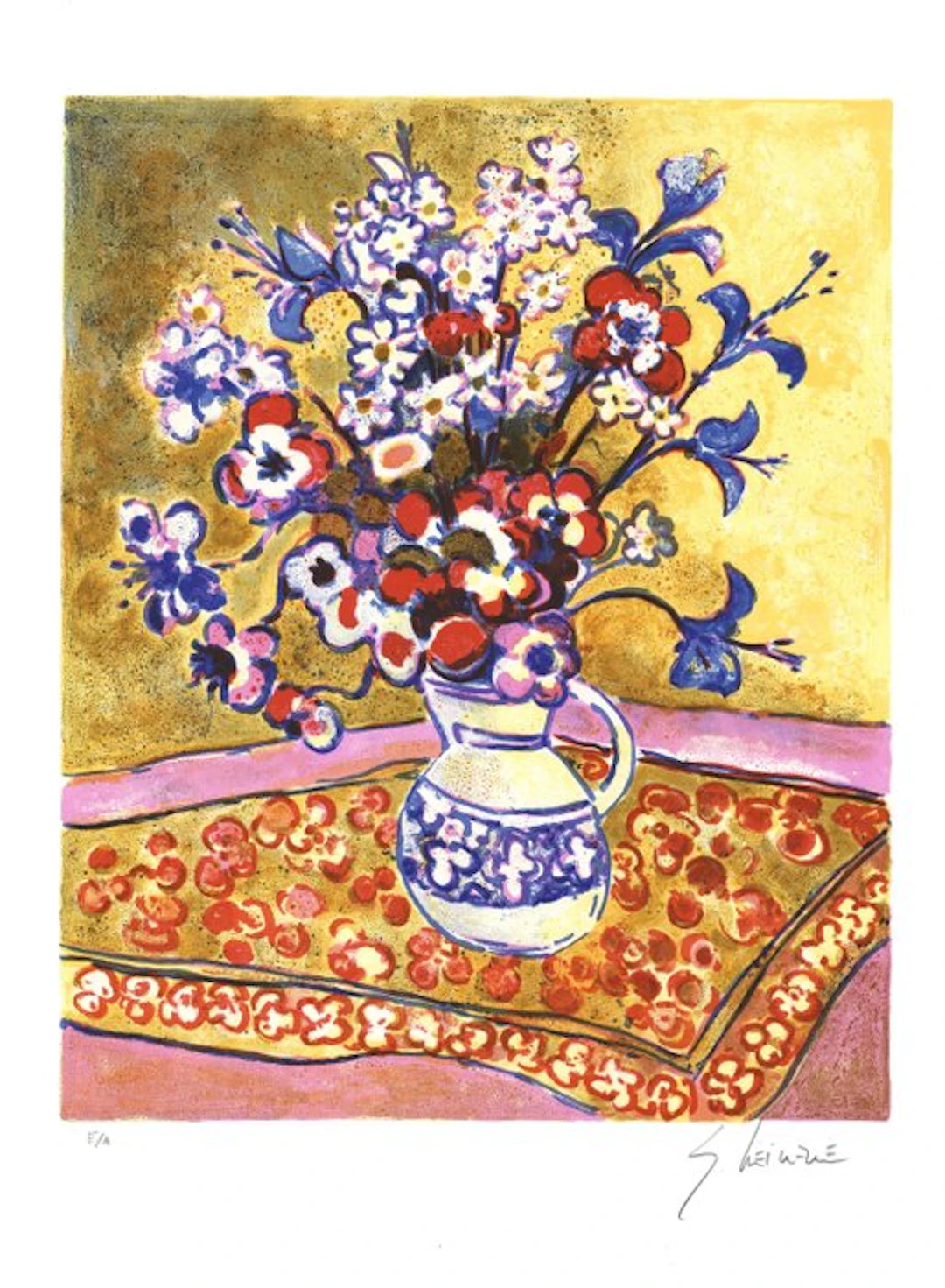 Gérard Vieillevie (1939-1992) - Bouquet champêtre