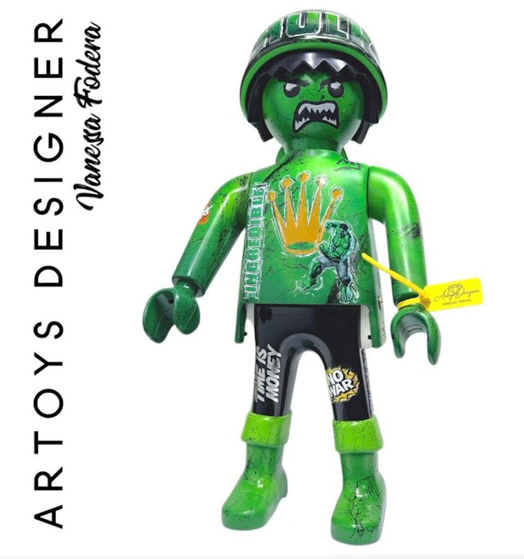 Vanessa Fodera (1981) - HULK vs ROLEX POP ART - TIME IS MONEY