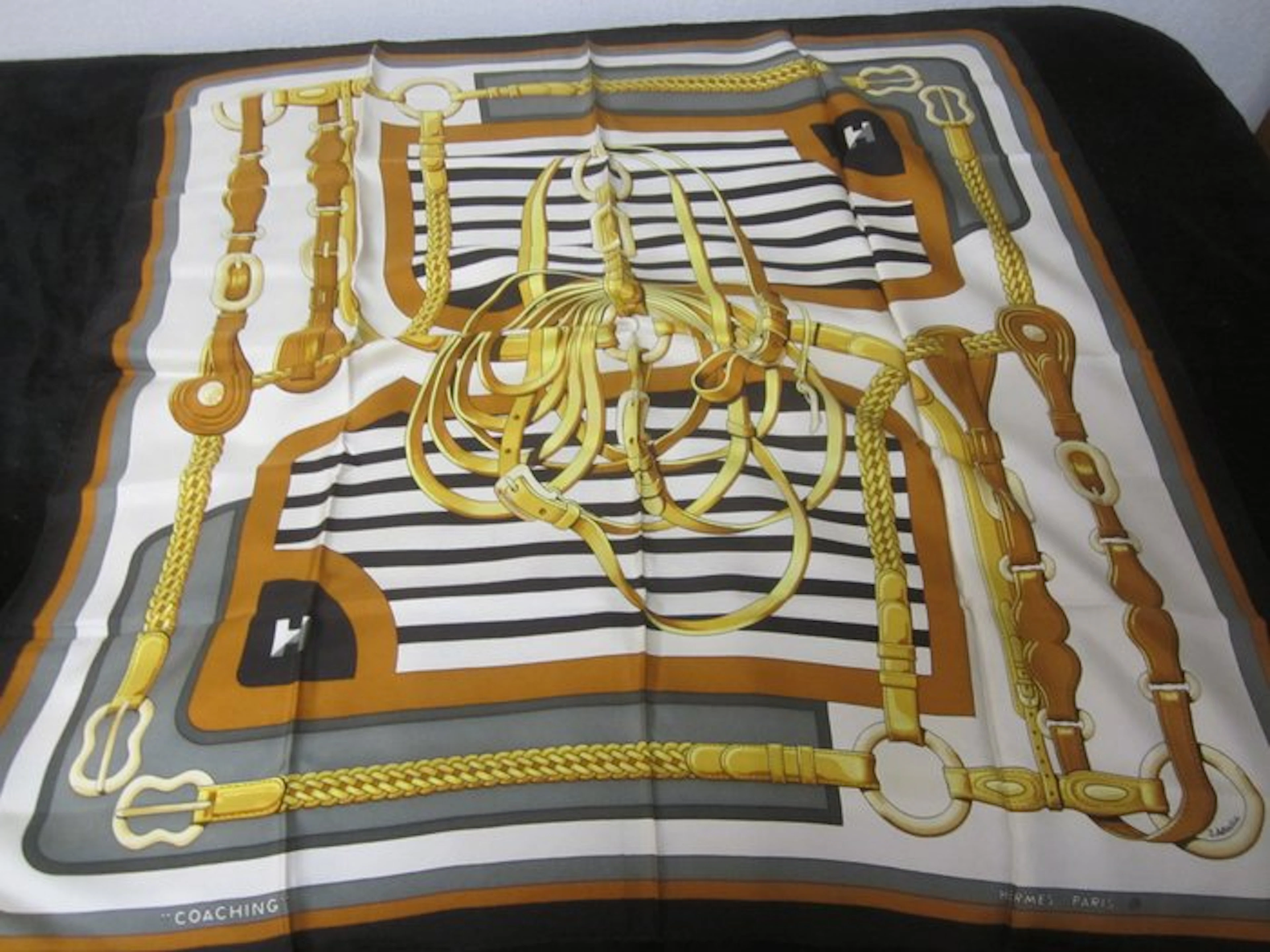 Hermès - COACHING DE J ABADIE DE 1976 - Foulard
