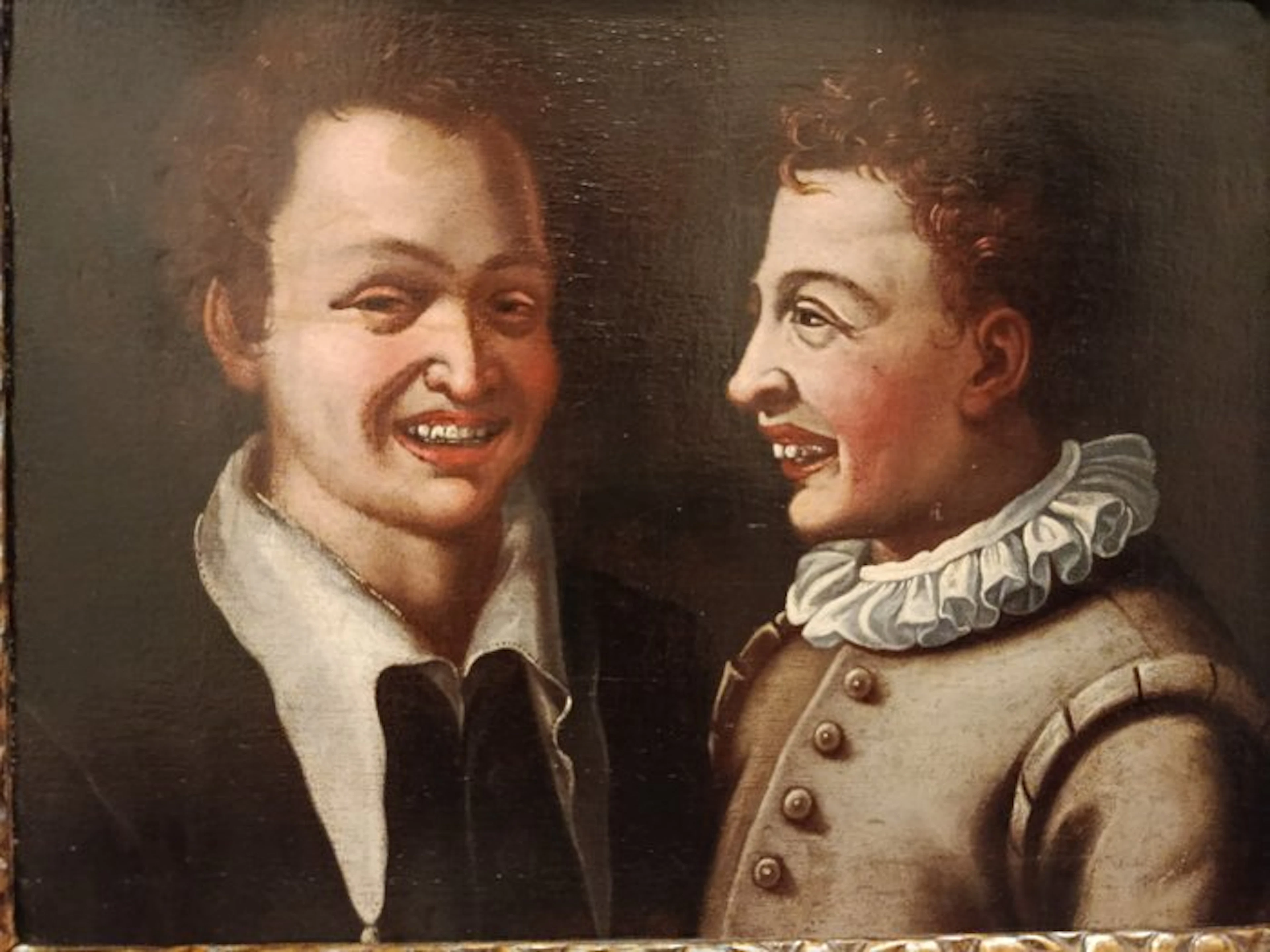 Annibale Carracci (1560-1609), Cerchia di - Due ragazzi che ridono