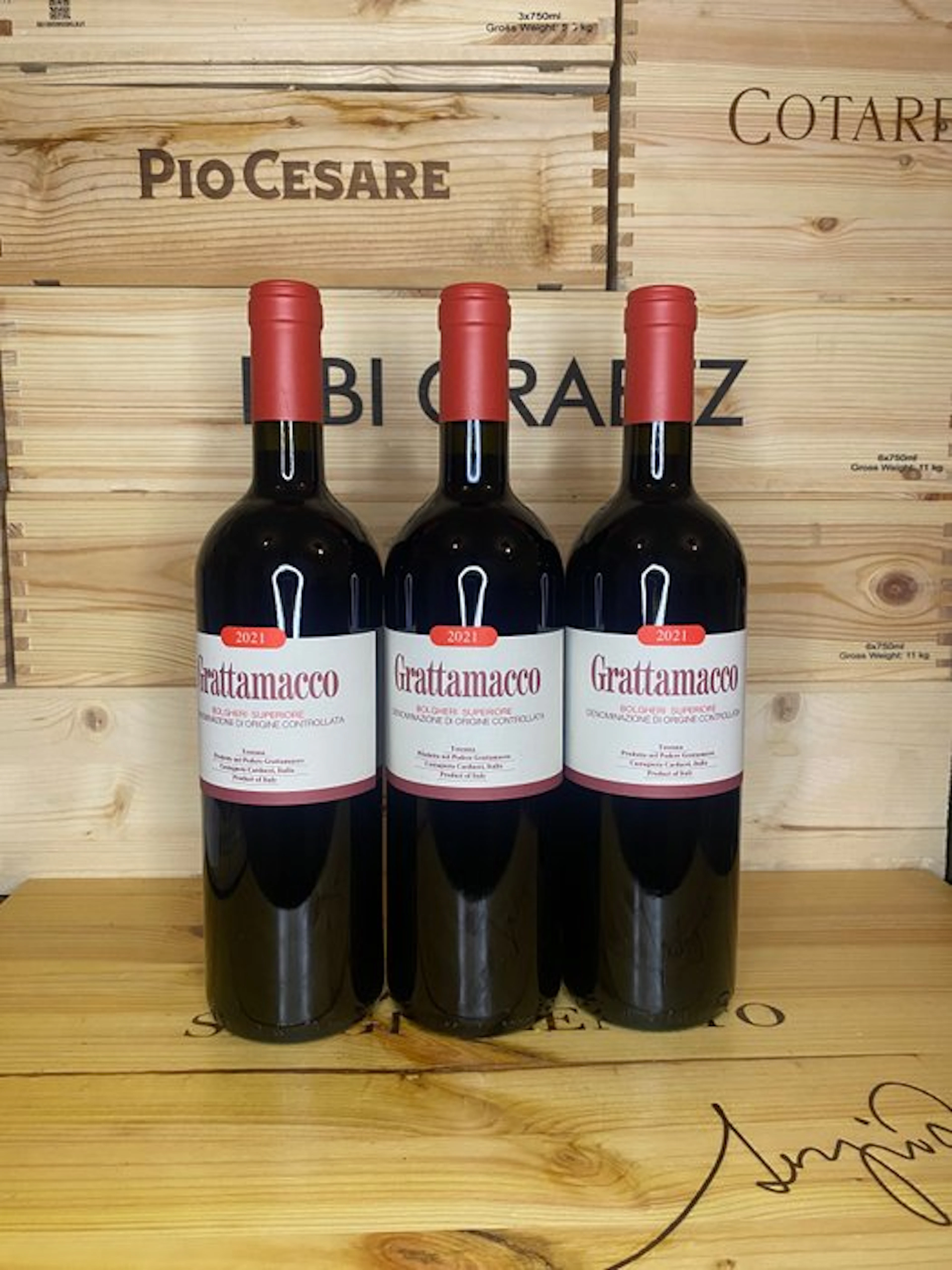 2021 Grattamacco - Bolgheri Superiore - 3 Bottles (0.75L)