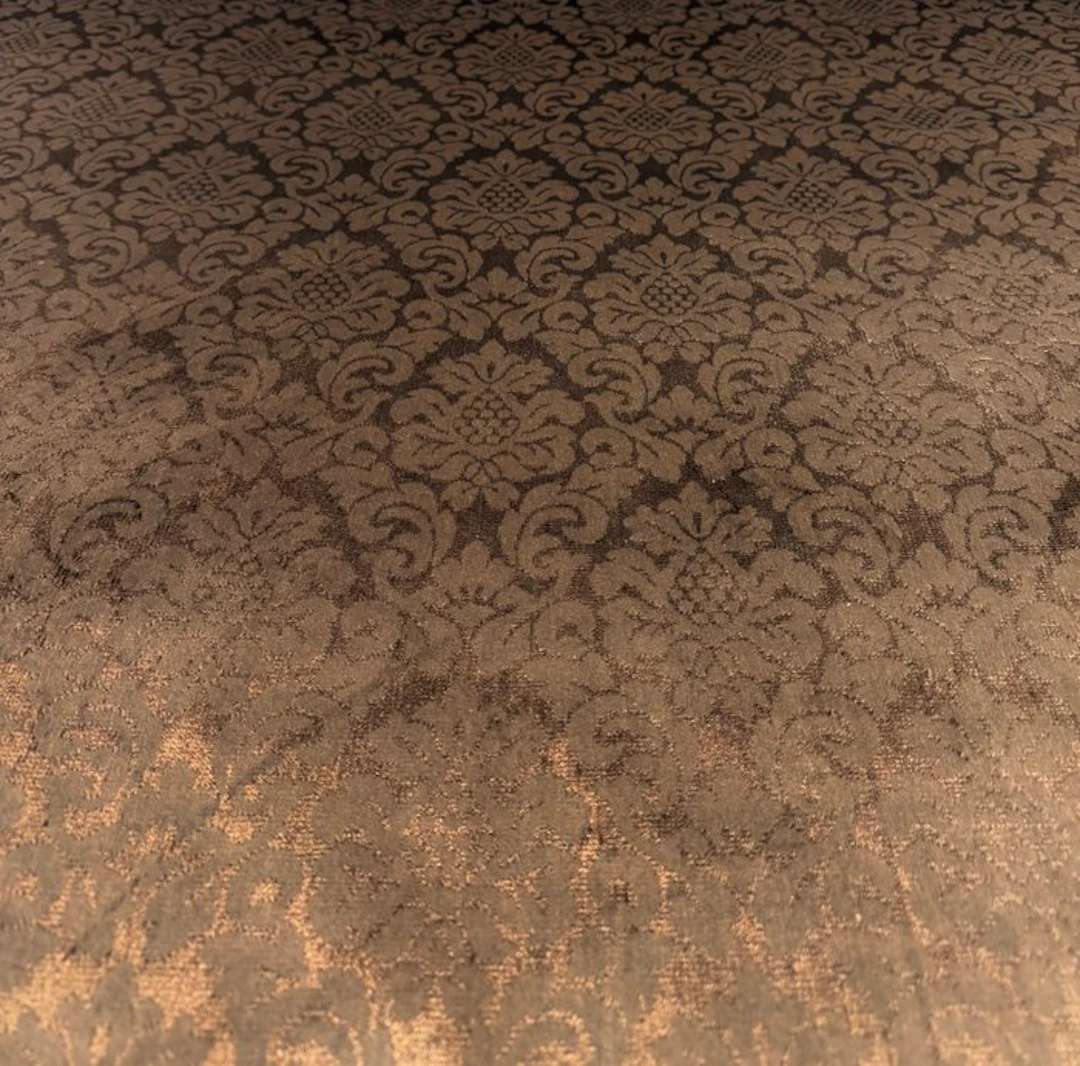 1798★Elegant iridescent jacquard velvet with classic...