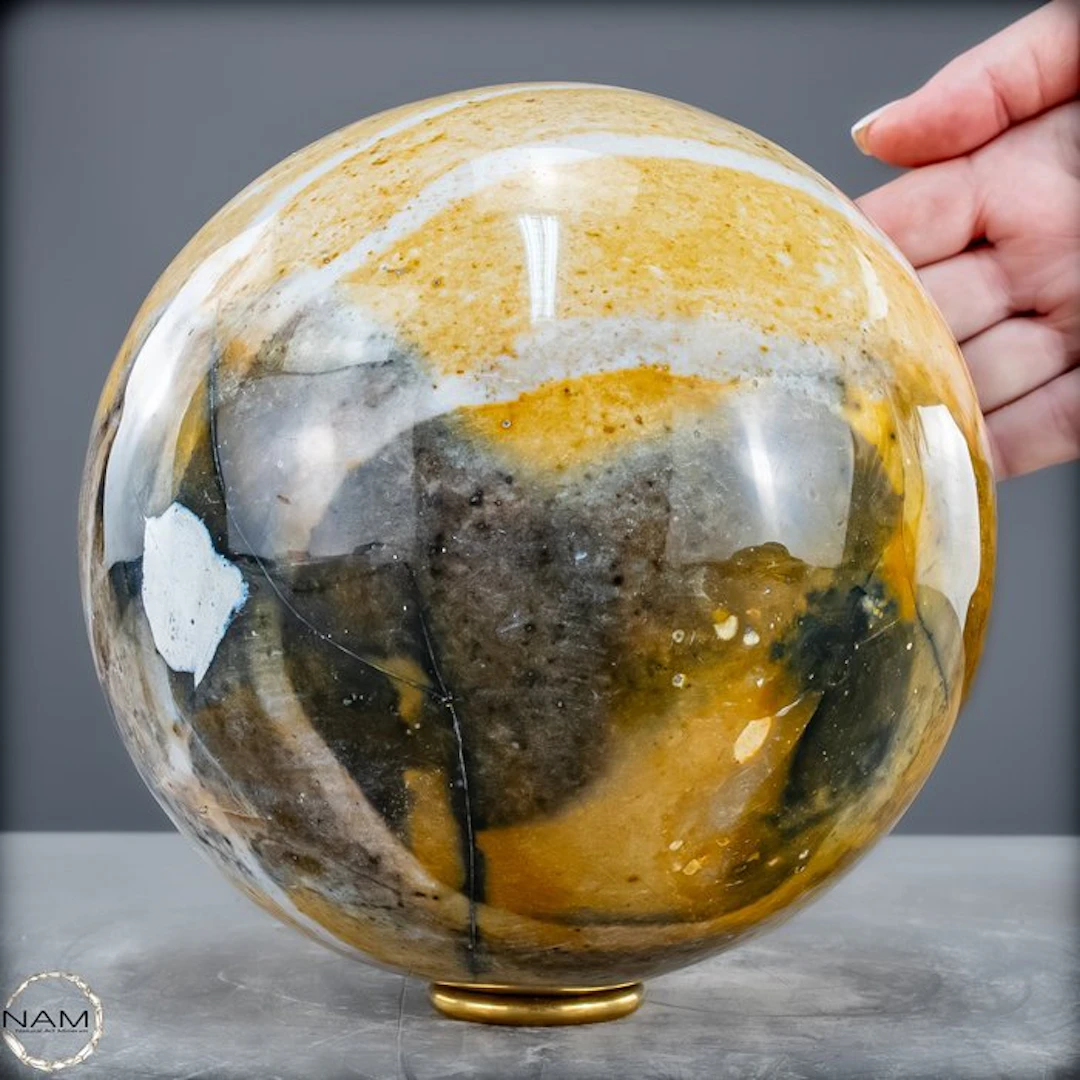 New Find! Rare Natural Jasper - Chalcedony Sphere- 6123.36 g