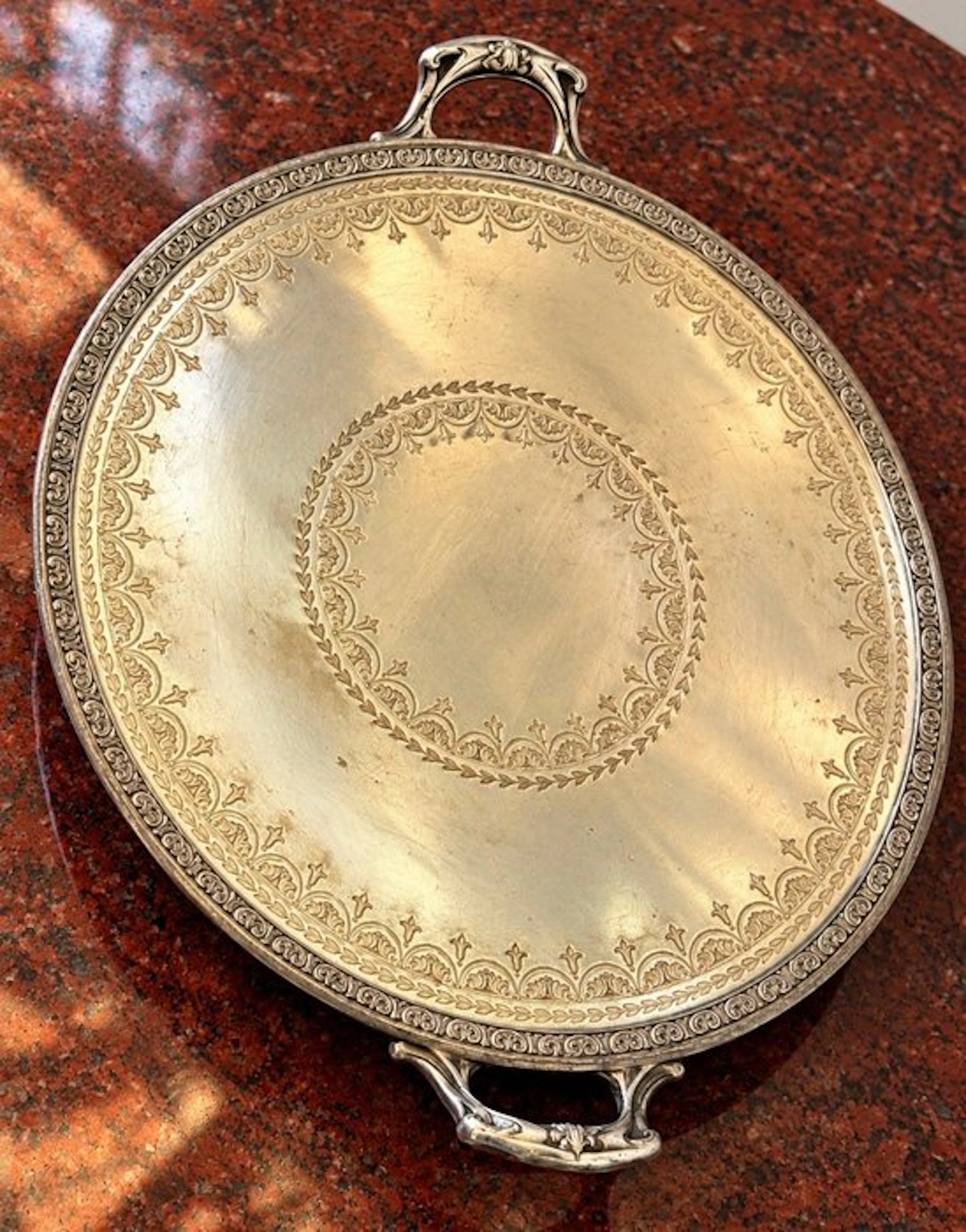 Serving tray - Silverplated