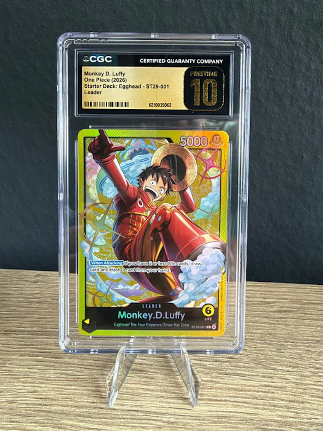 Bandai - 1 Graded card - One Piece - Monkey D