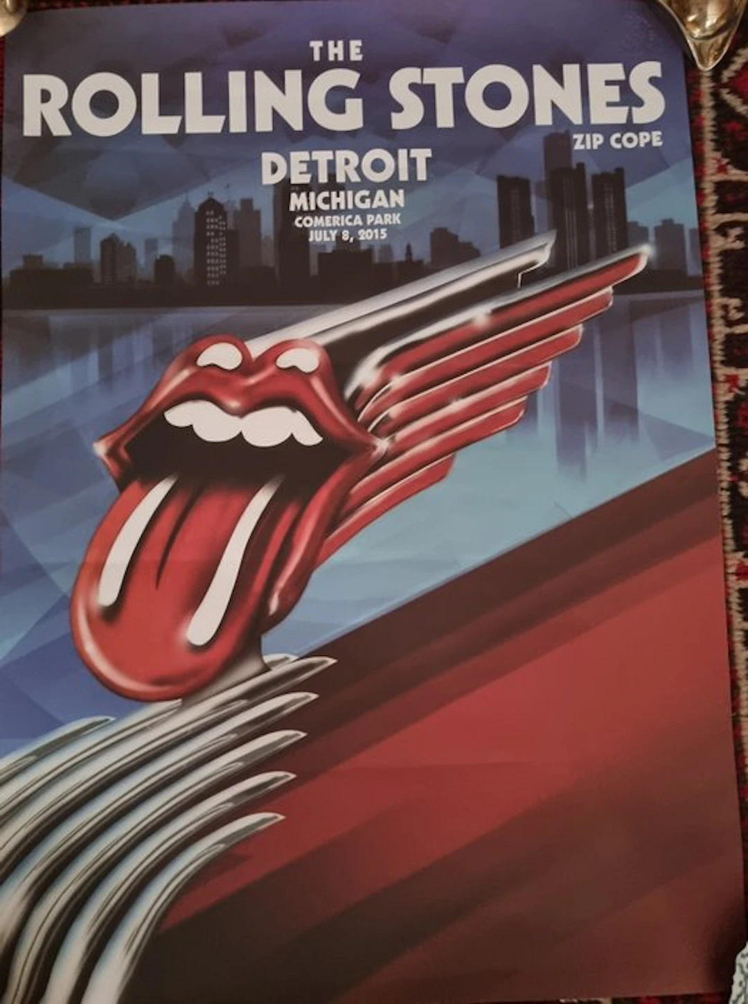 Anonymous - Cartel Rolling Stones gira Zip Code 2015 Detroit - 2010s
